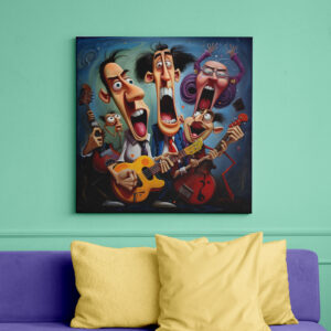 raxxa Canva: Whimsical Hard Rock Band 2