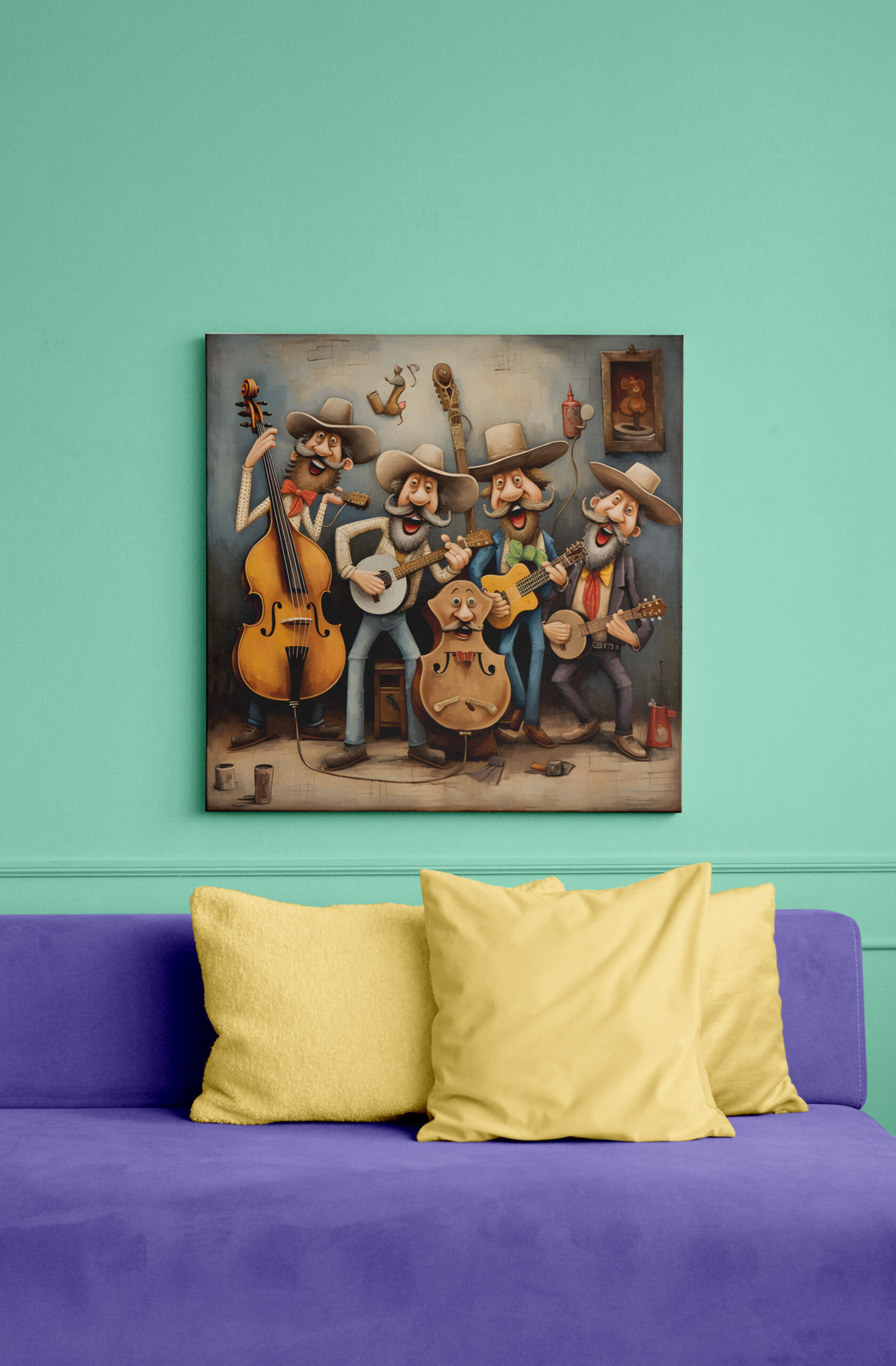 raxxa Canva: Whimsical Country Western Band 3