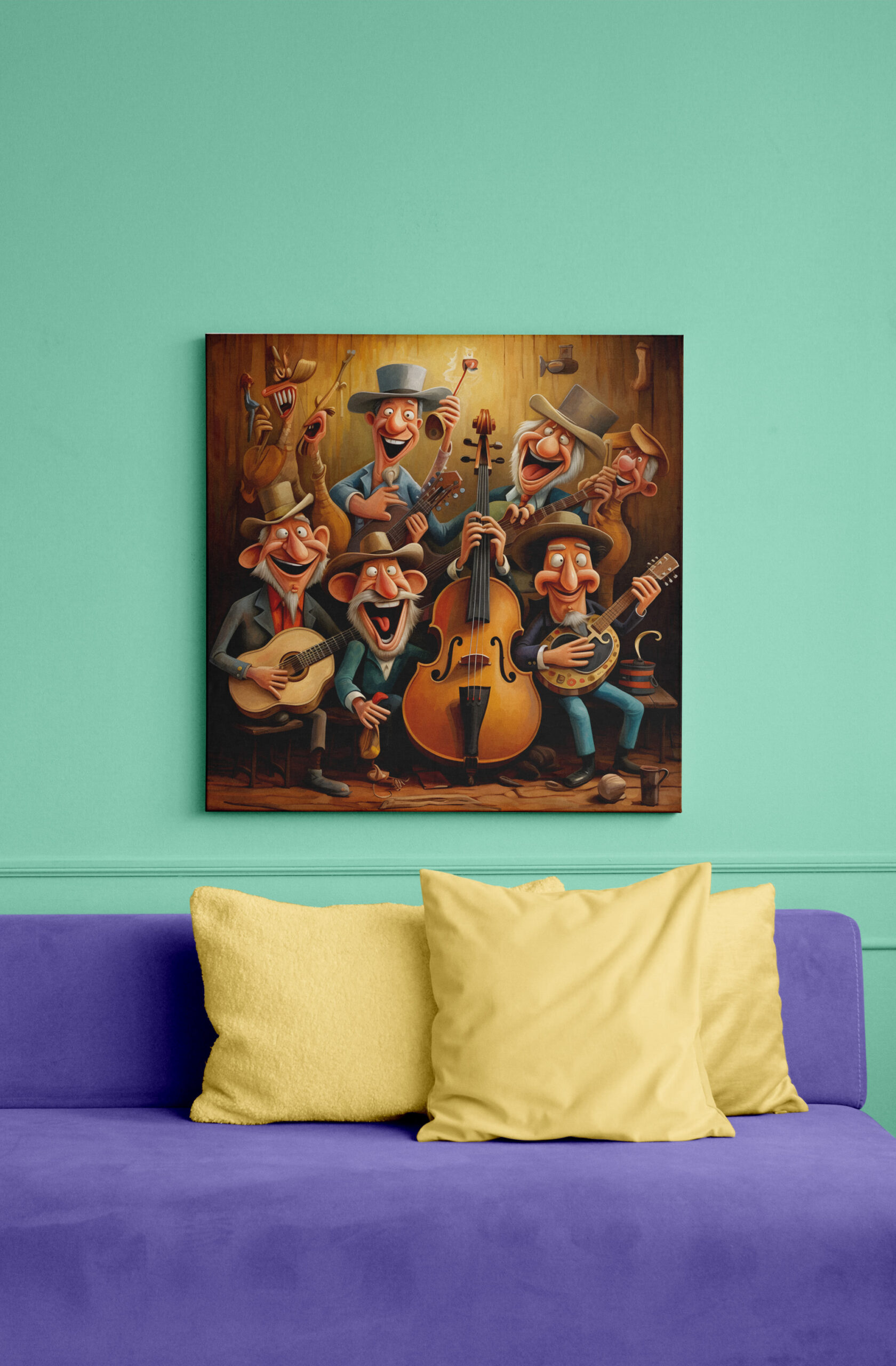 raxxa Canva: Whimsical Country Western Band 4
