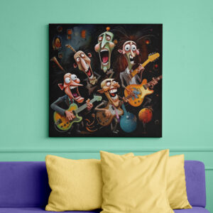 raxxa Canva: Whimsical Hard Rock Band 3
