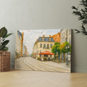 raxxa Canva: Brandenburg cityscape aquarell havelland view