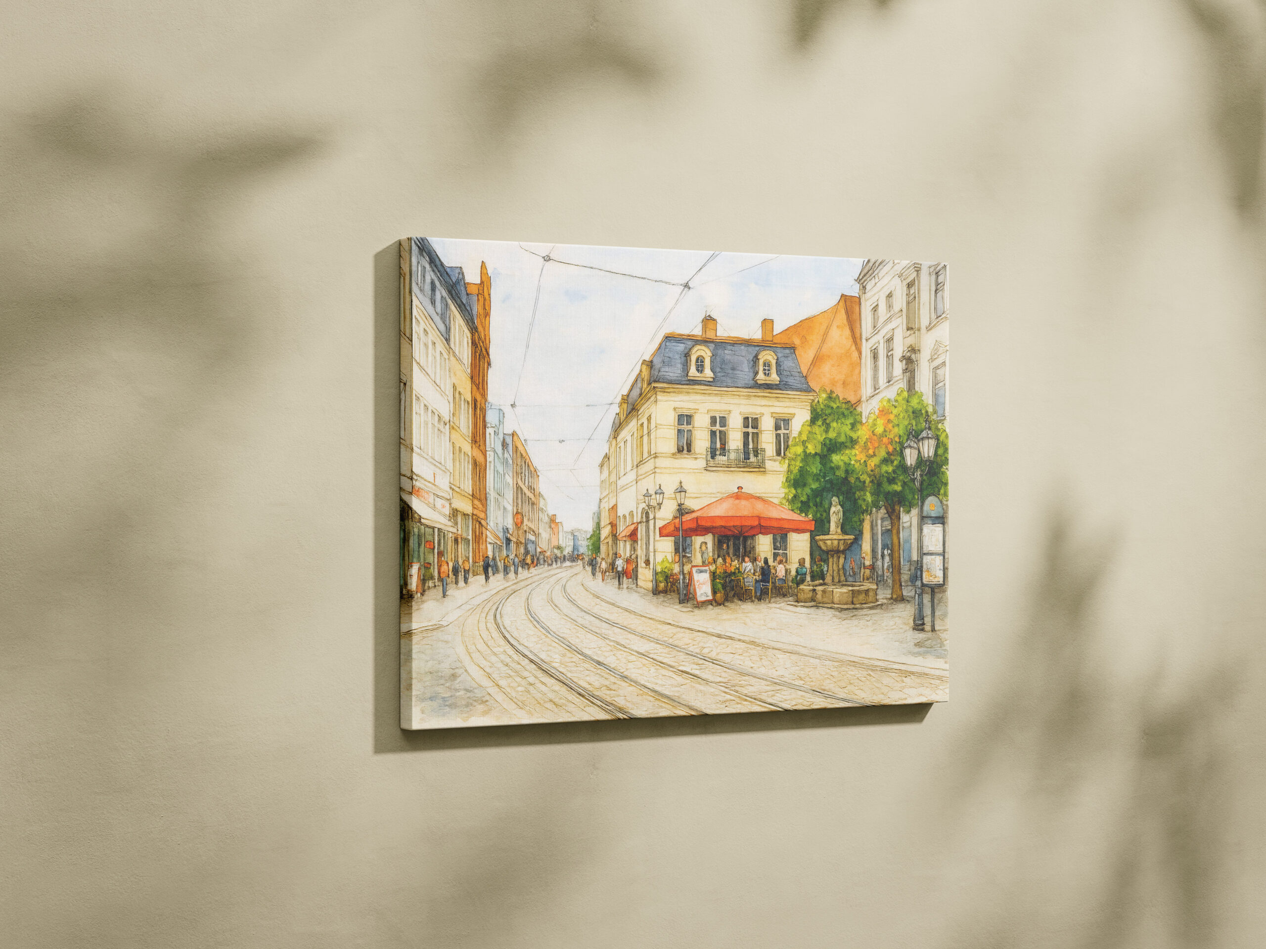 raxxa Canva: Brandenburg cityscape aquarell havelland view – Image 2