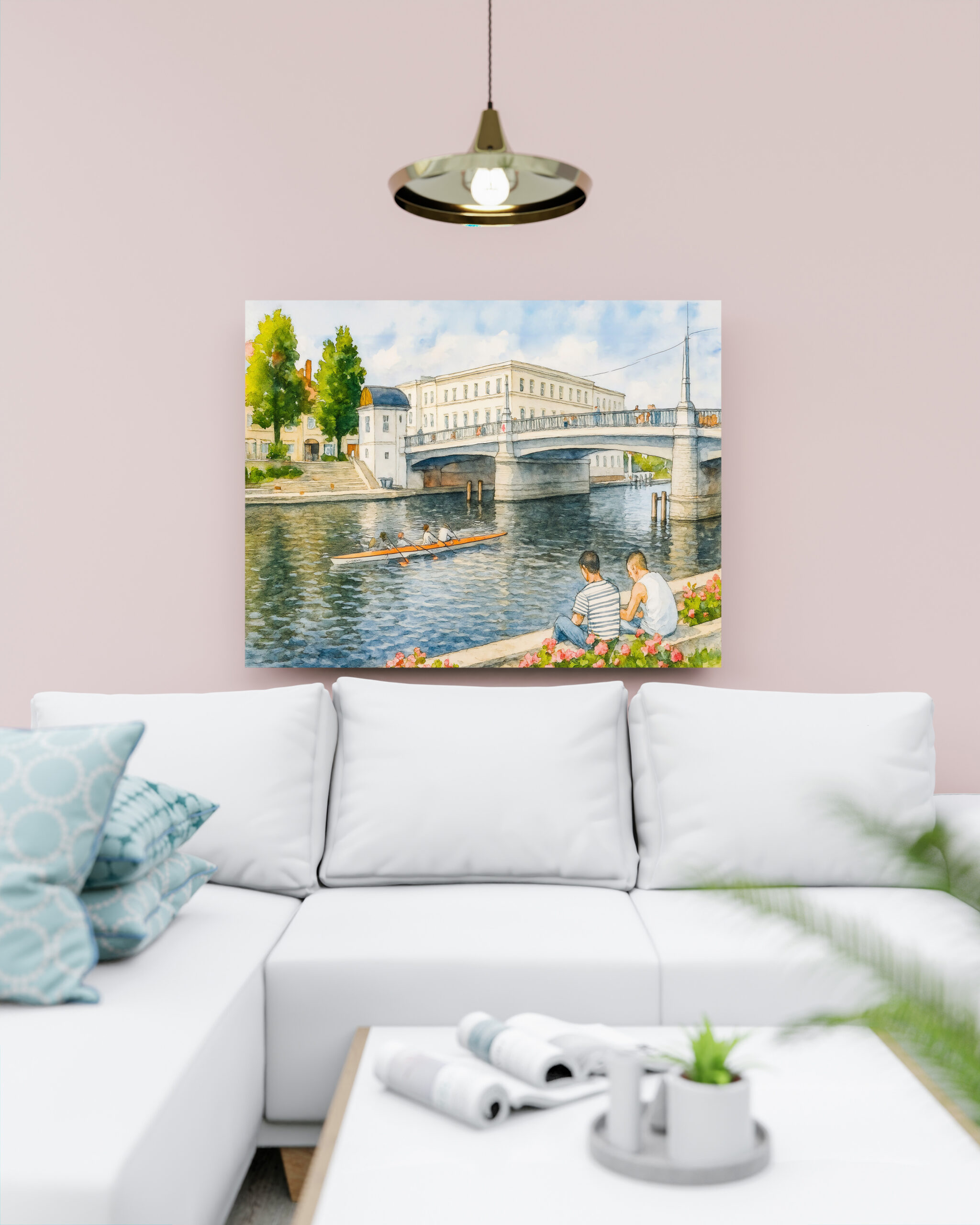 raxxa Canva: Jahrtausend bridge aquarell havelland style