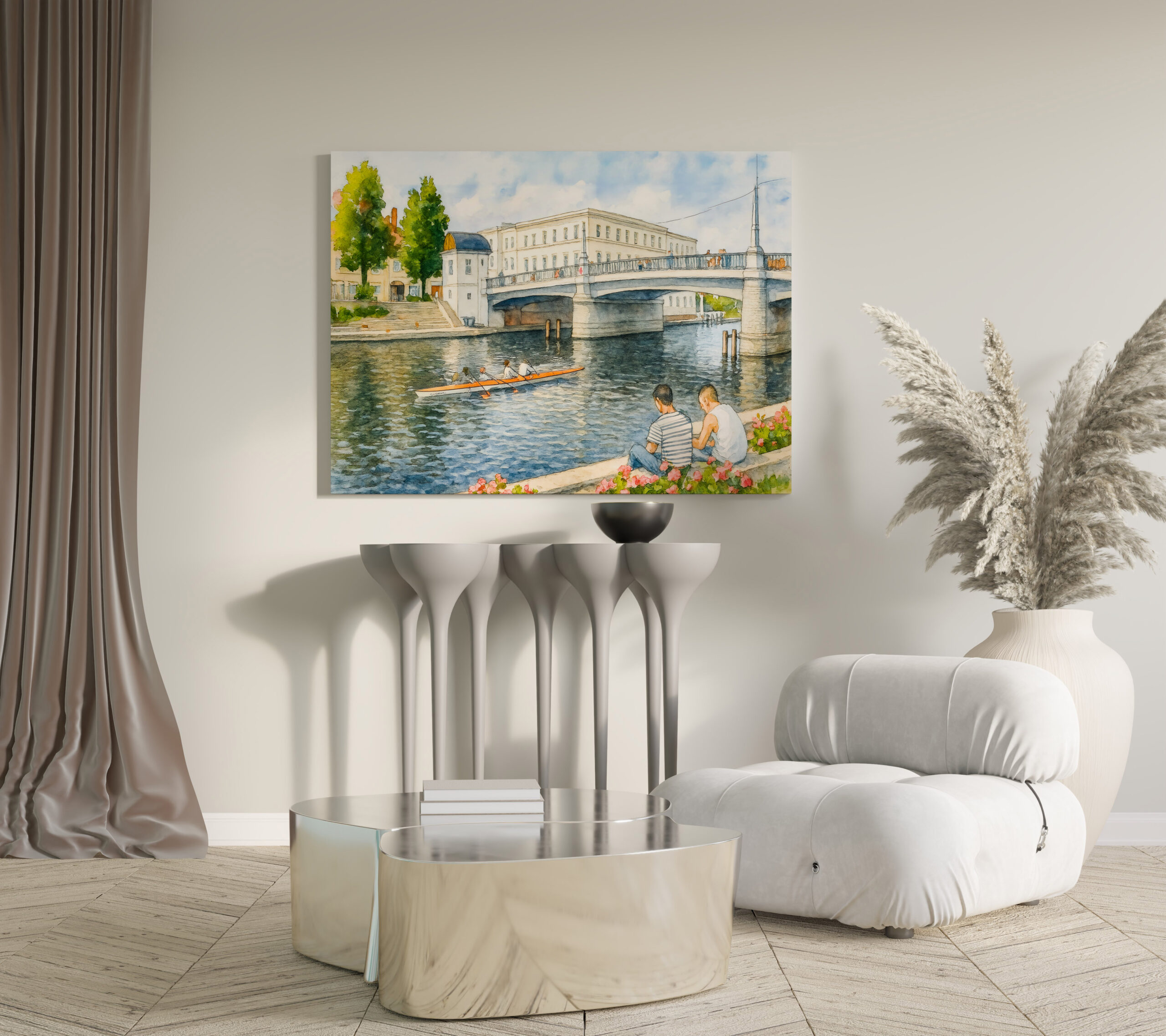 raxxa Canva: Jahrtausend bridge aquarell havelland style – Bild 2