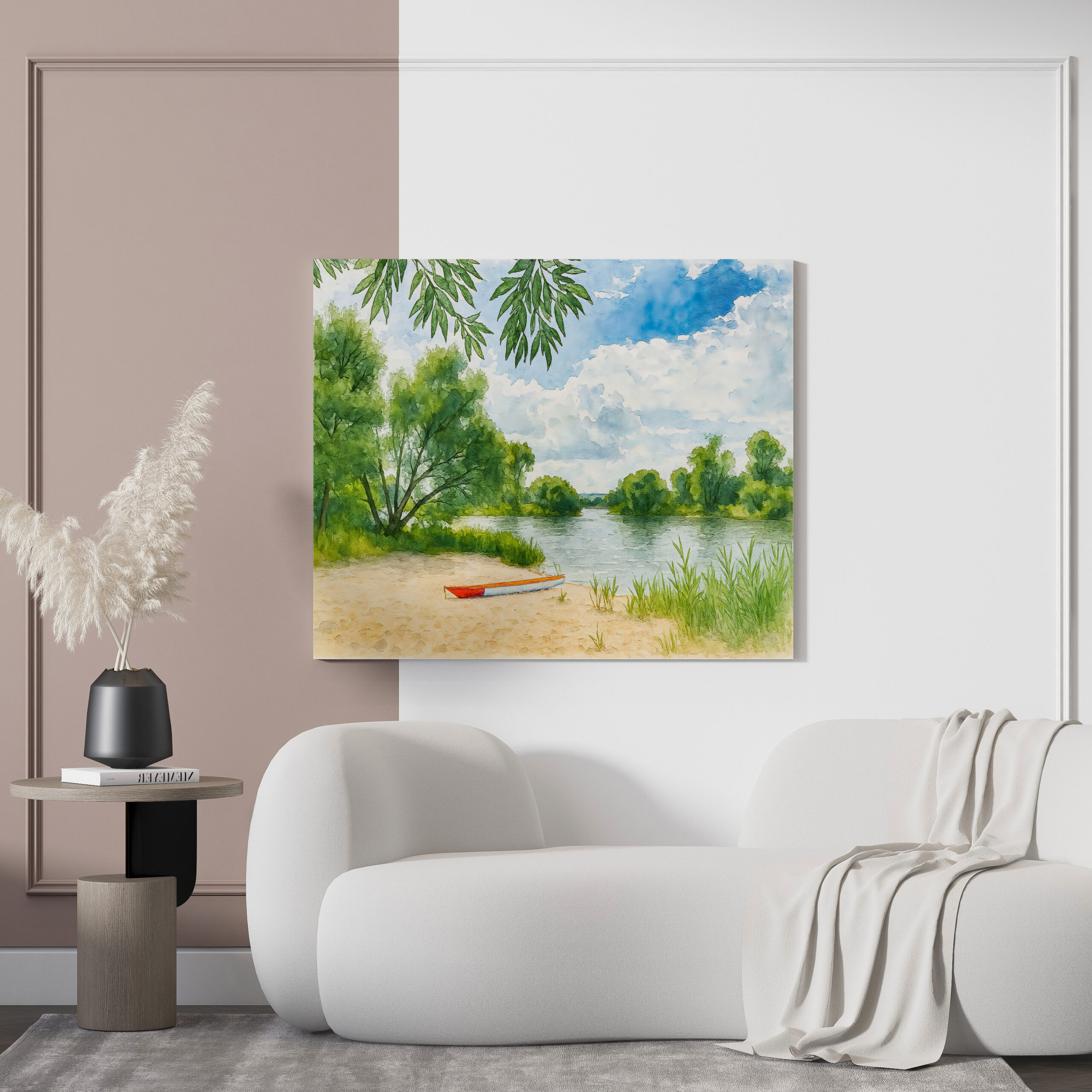 raxxa Canva: Boat resting place aquarell havelland - Image 3