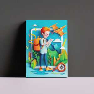 raxxa Canva: Future Travel Influencer Dream for Kids