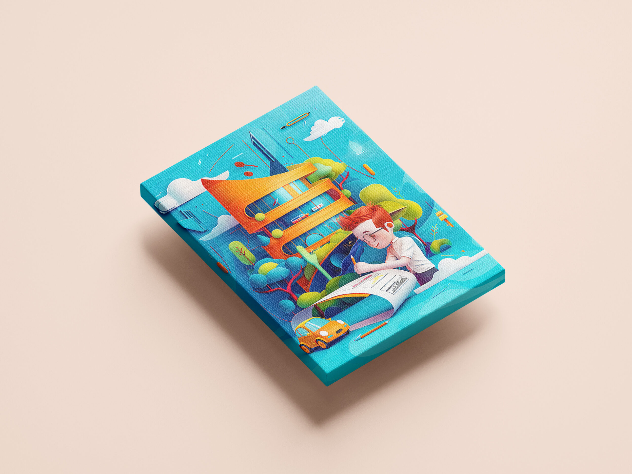 raxxa Canva: Impressionism Future Architect Dream for Kids - immagine 2