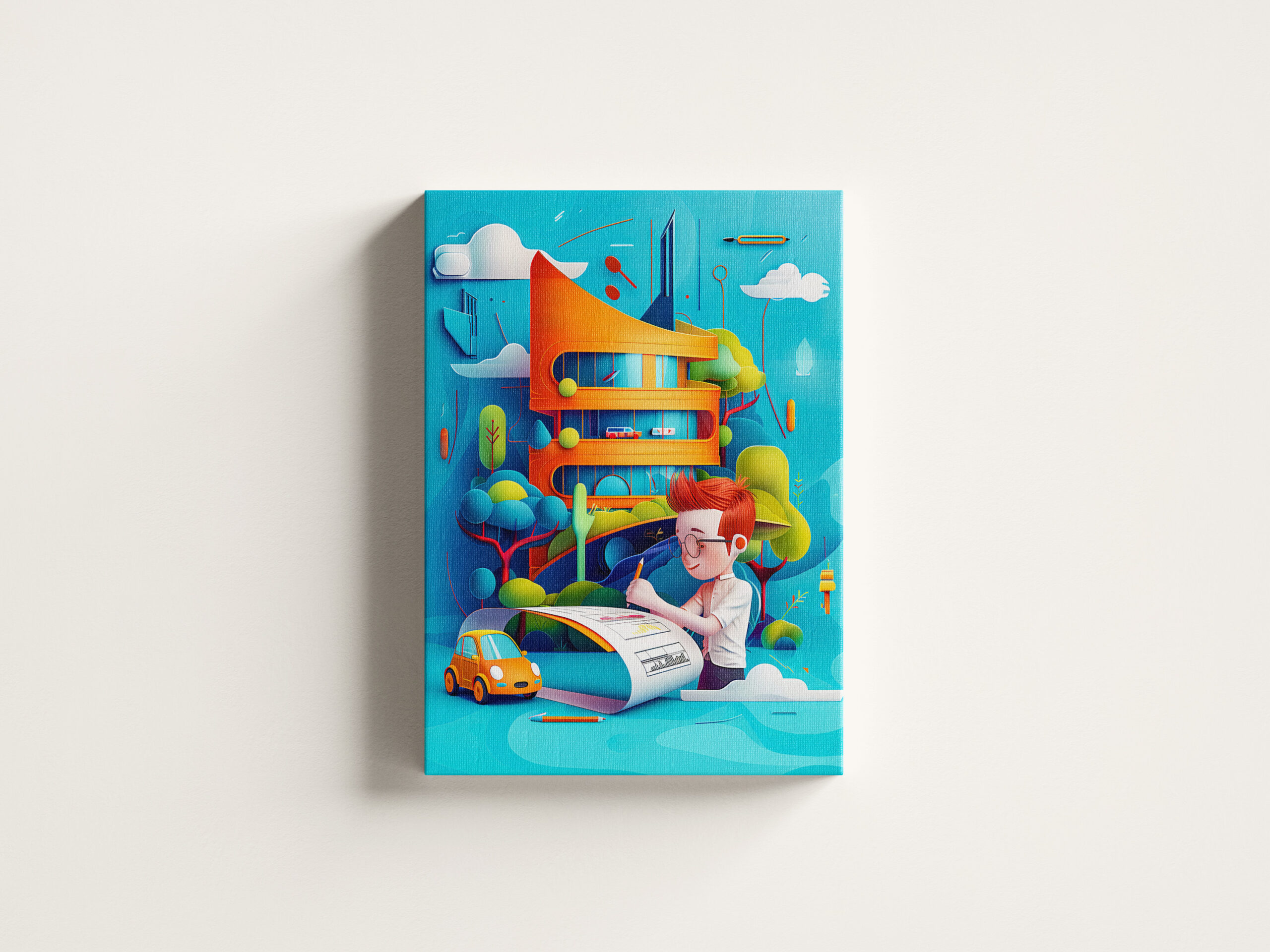 raxxa Canva: Impressionism Future Architect Dream for Kids - immagine 3