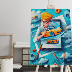 raxxa Canva: Future Car Designer Dream for Kids