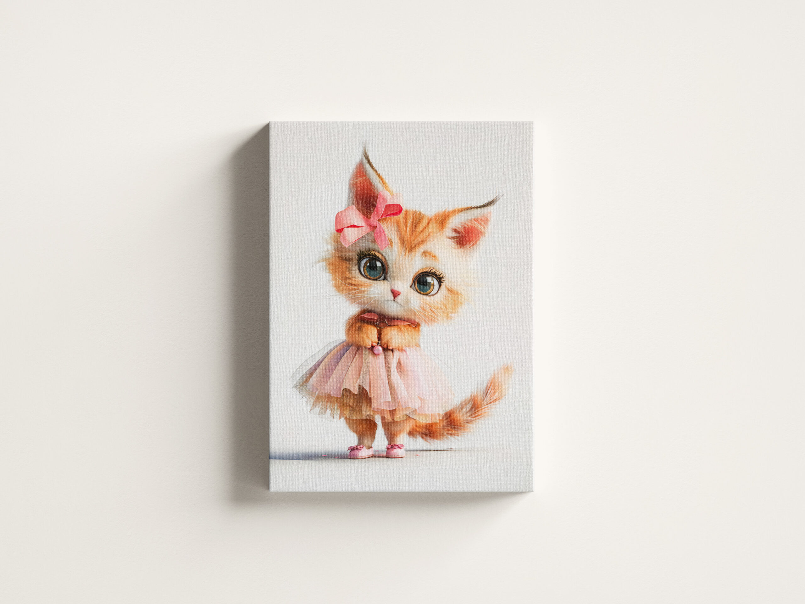raxxa Canva: Cute Kitten in Pink Dress - Image 3