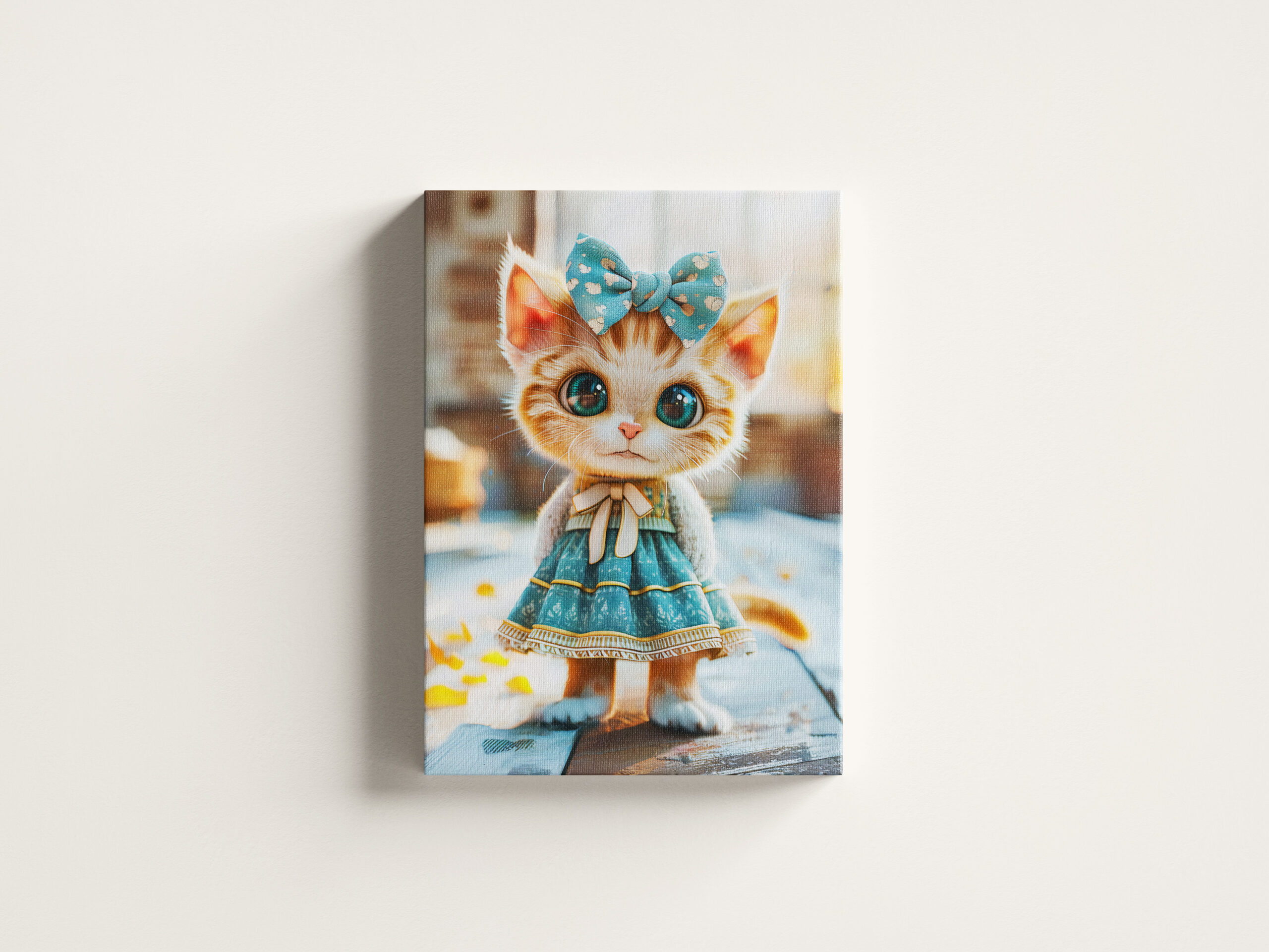raxxa Canva: Kitten in Blue Skirt and Blouse – Bild 3