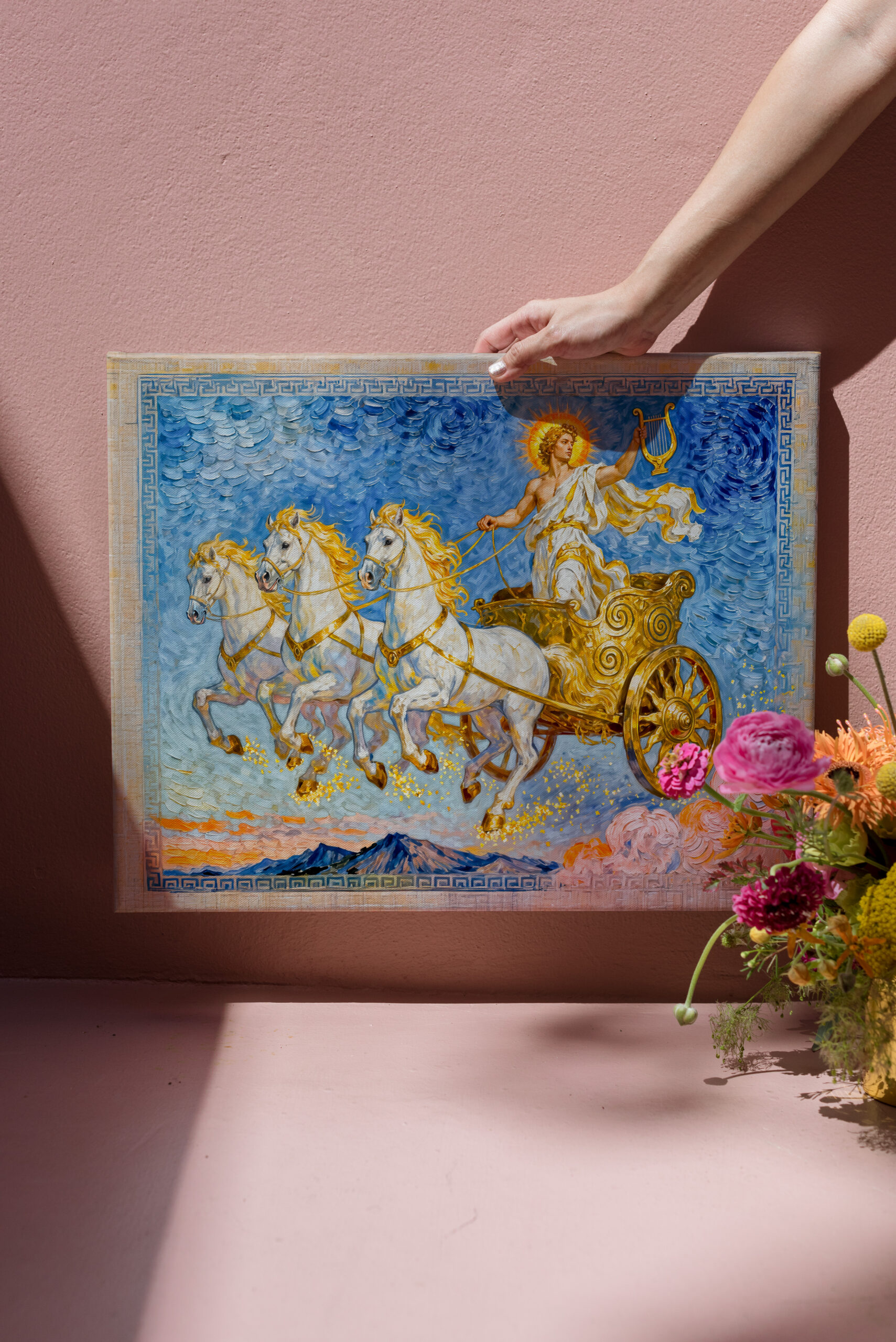 raxxa Canva: Apollo in Sun Chariot Holding a Golden Harp – Image 2