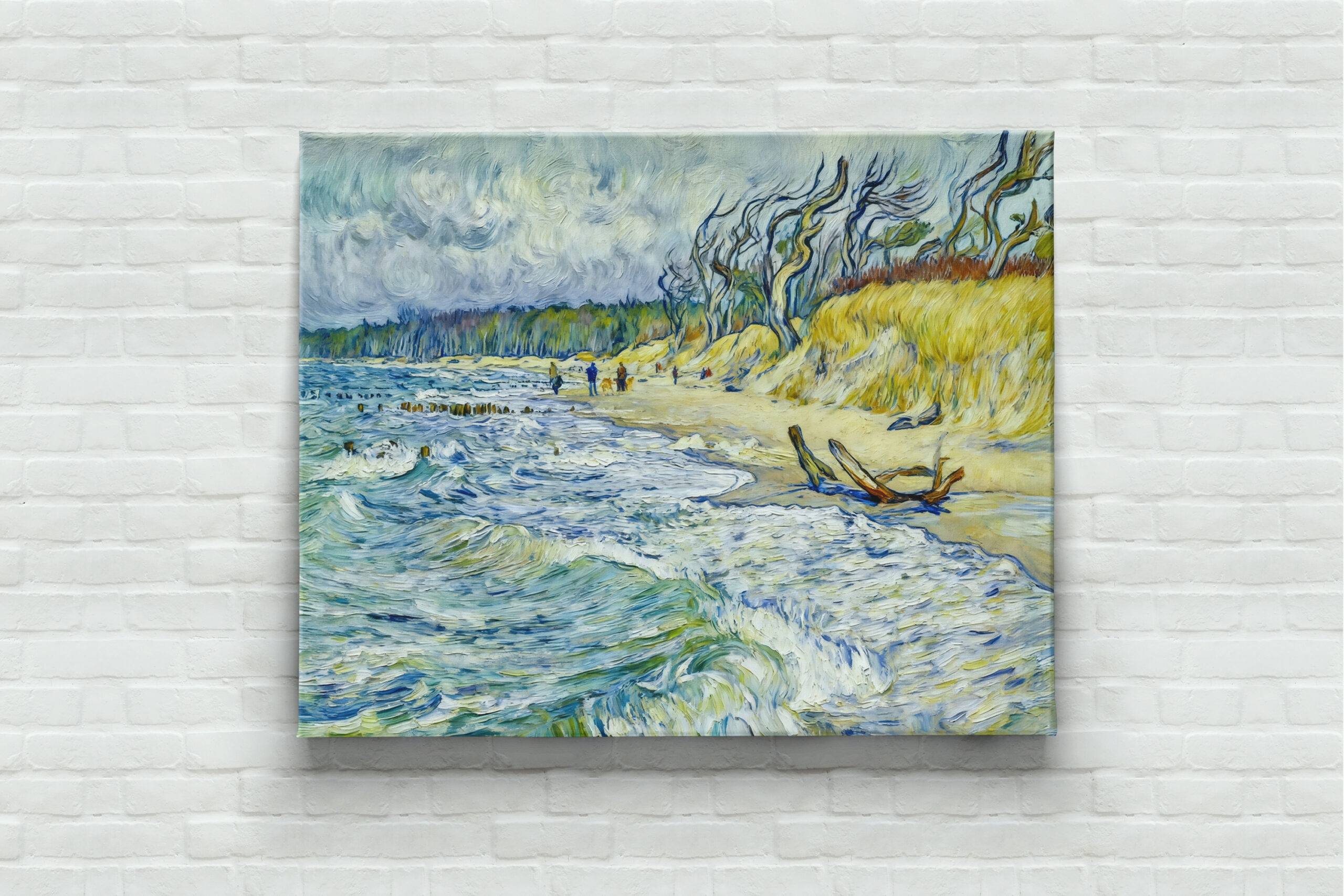 raxxa Canva: Impressionist Stormy Baltic Sea at the Weststrand on the Darss Coast – Image 3