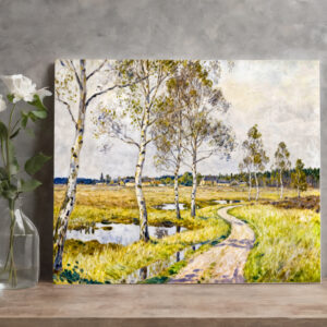 raxxa Canva: Impressionist Landscape of Worpswede in the Teufelsmoor Region