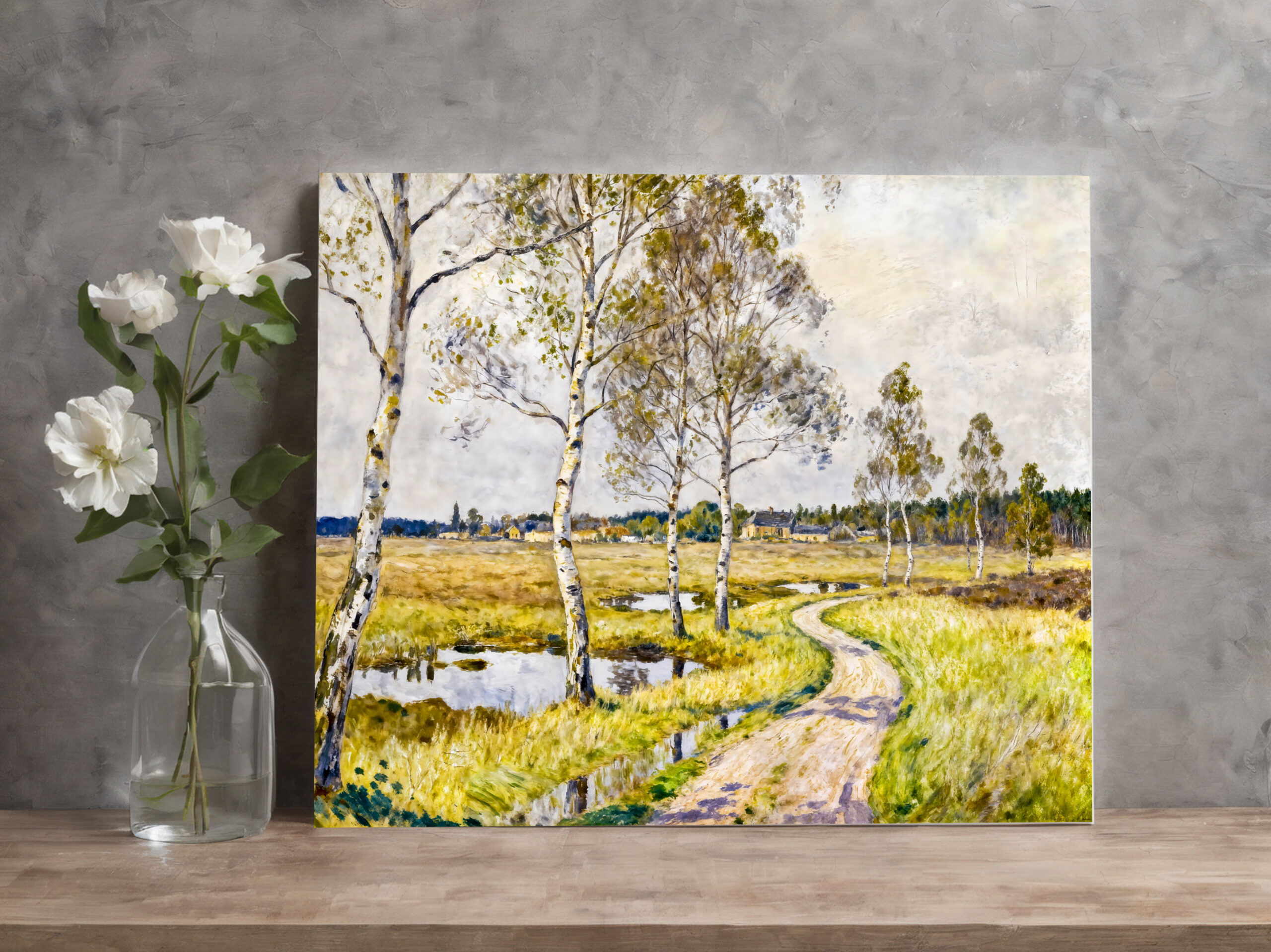 raxxa Canva: Impressionist Landscape of Worpswede in the Teufelsmoor Region