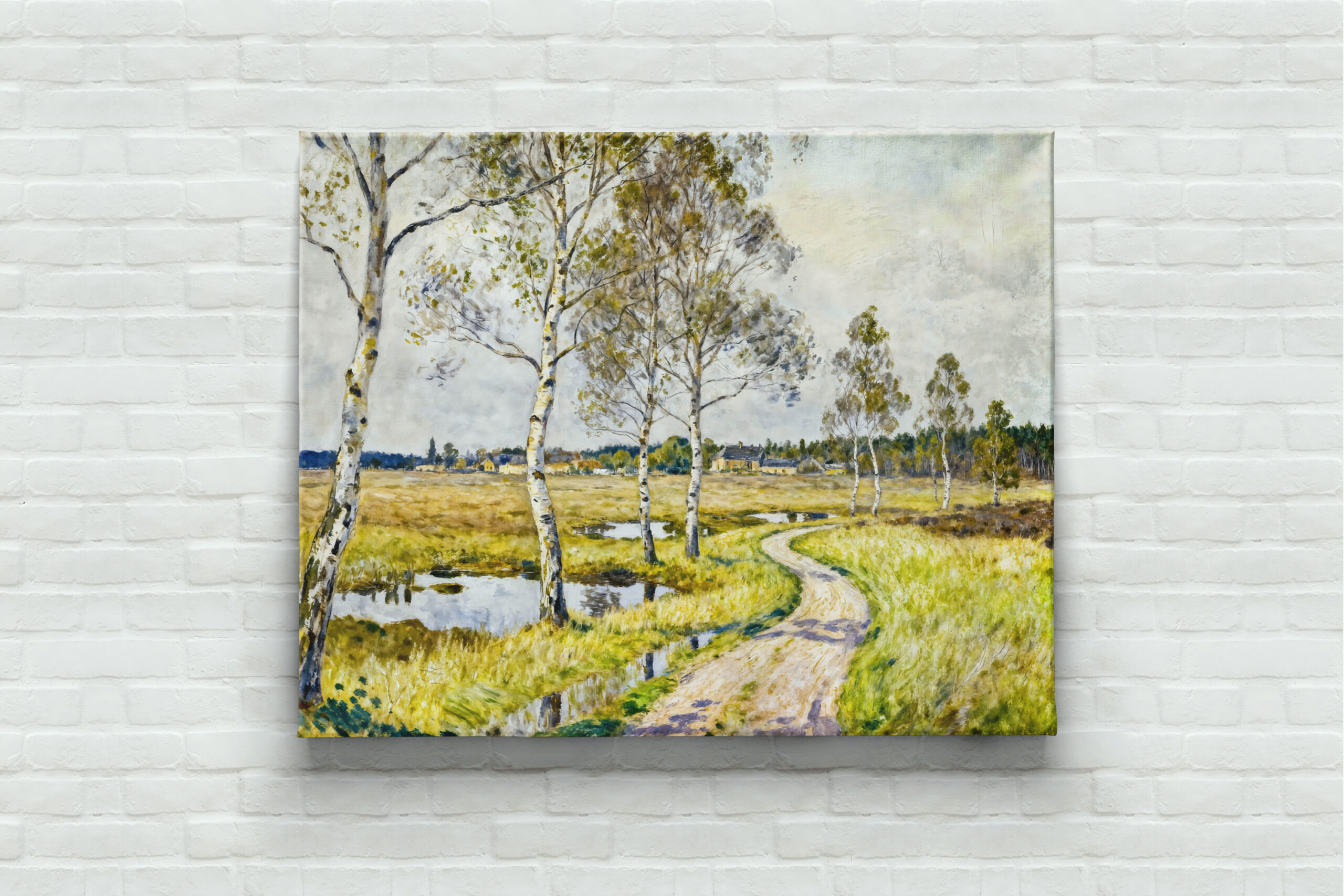 raxxa Canva: Impressionist Landscape of Worpswede in the Teufelsmoor Region – Bild 3