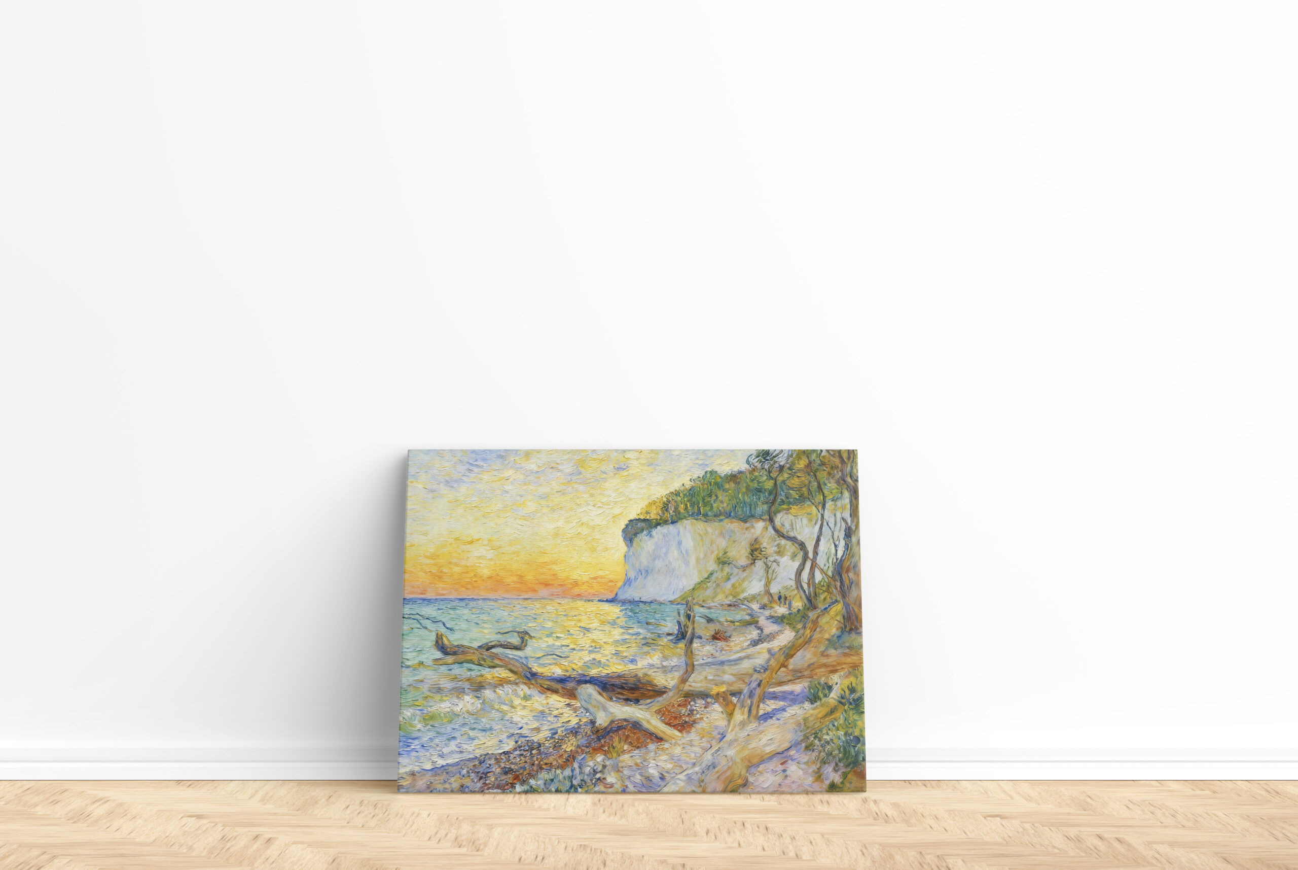 raxxa Canva: Impressionist Cliffs on Ruegen Island with Baltic Shoreline – Bild 2