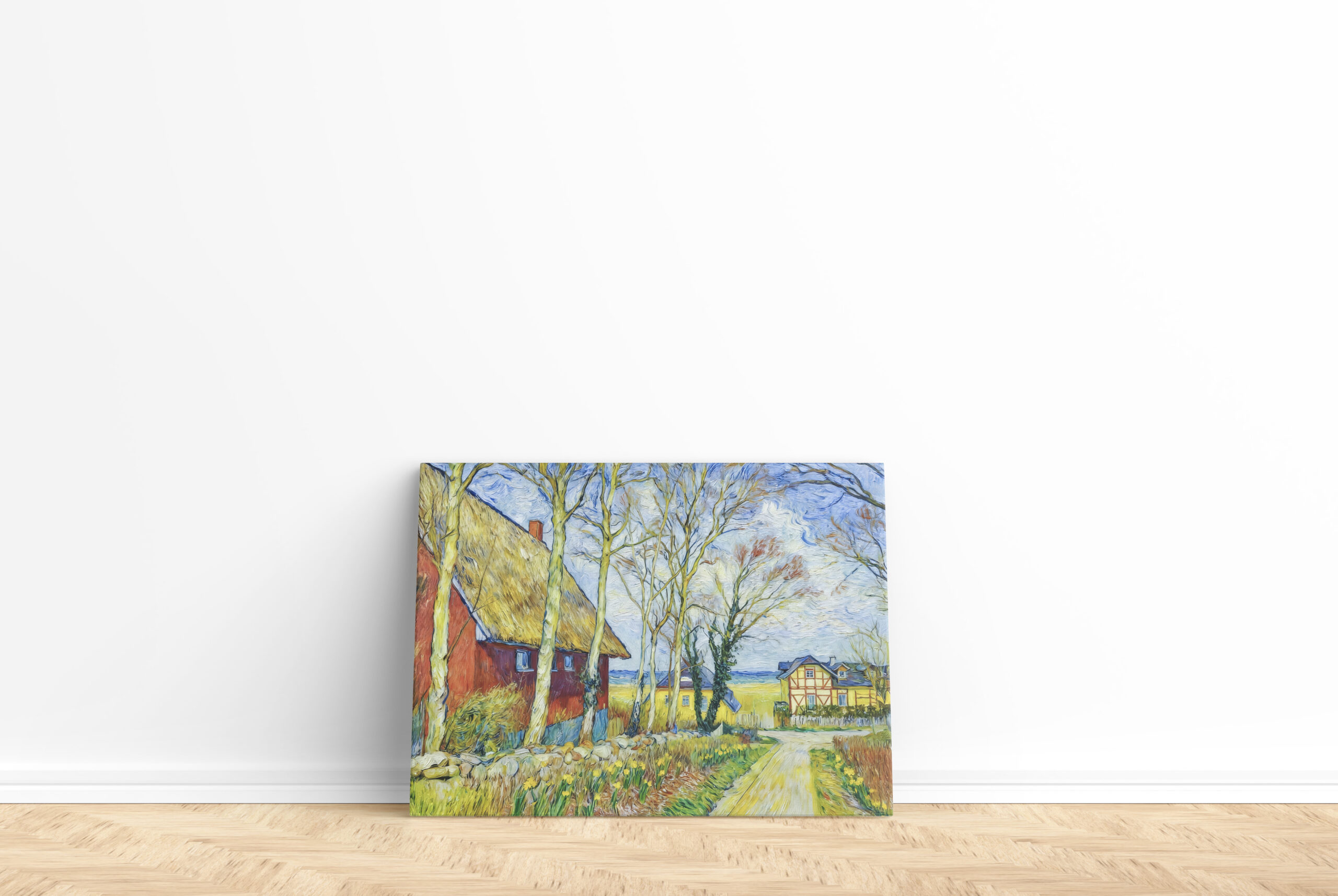 raxxa Canva: Impressionist Village Scene in Ahrenshoop on the Darss Coast – Bild 2