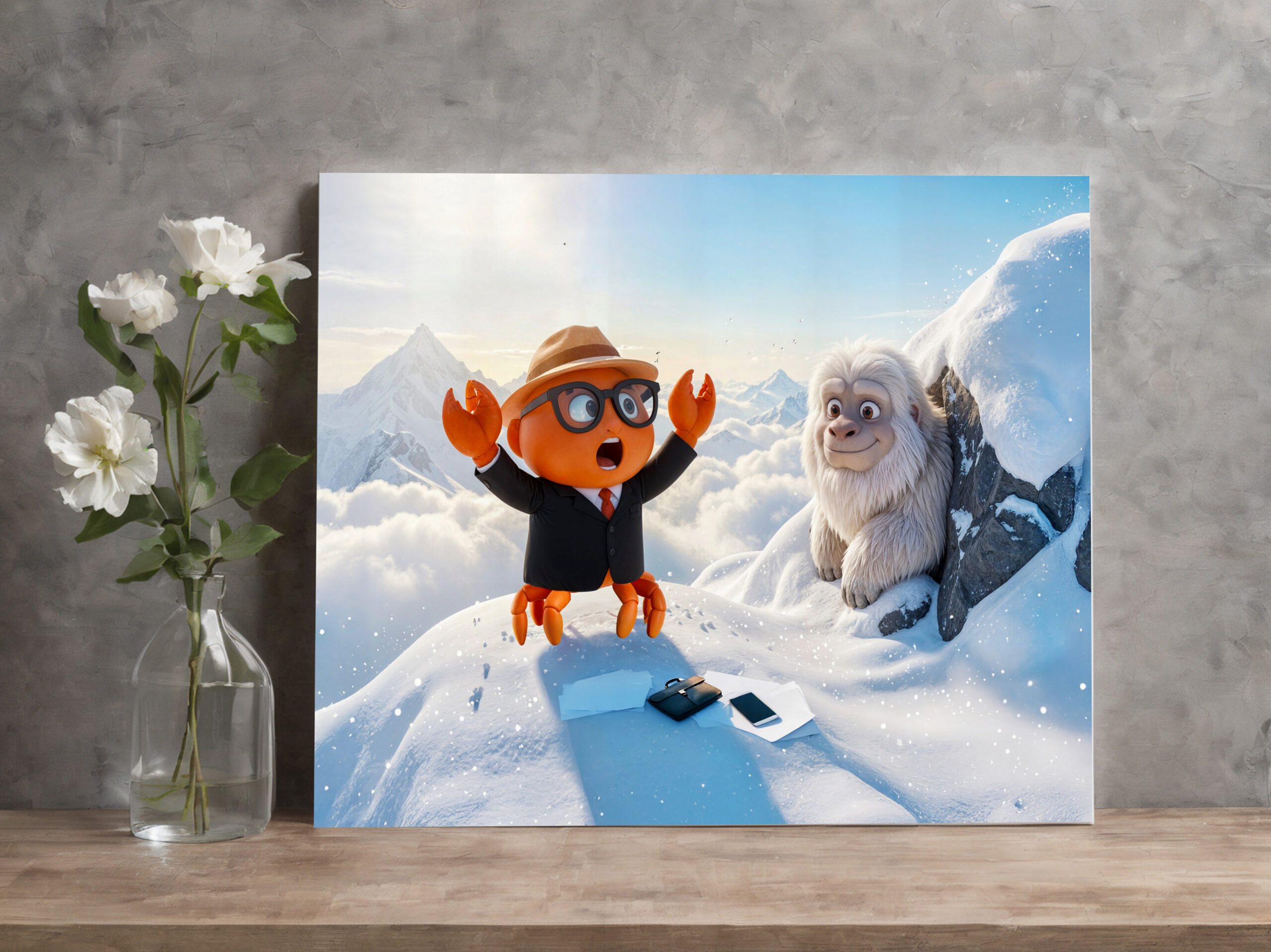 raxxa Canva: Spy Crab Shocked Seeing Real Yeti Creature – Bild 3