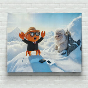 raxxa Canva: Spy Crab Shocked Seeing Real Yeti Creature