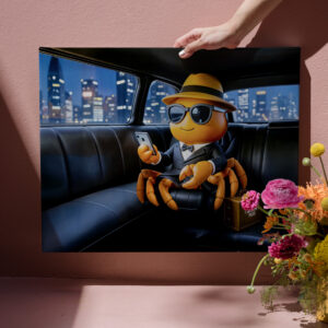 raxxa Canva: Spy Crab Riding In Stretch Limo Mission