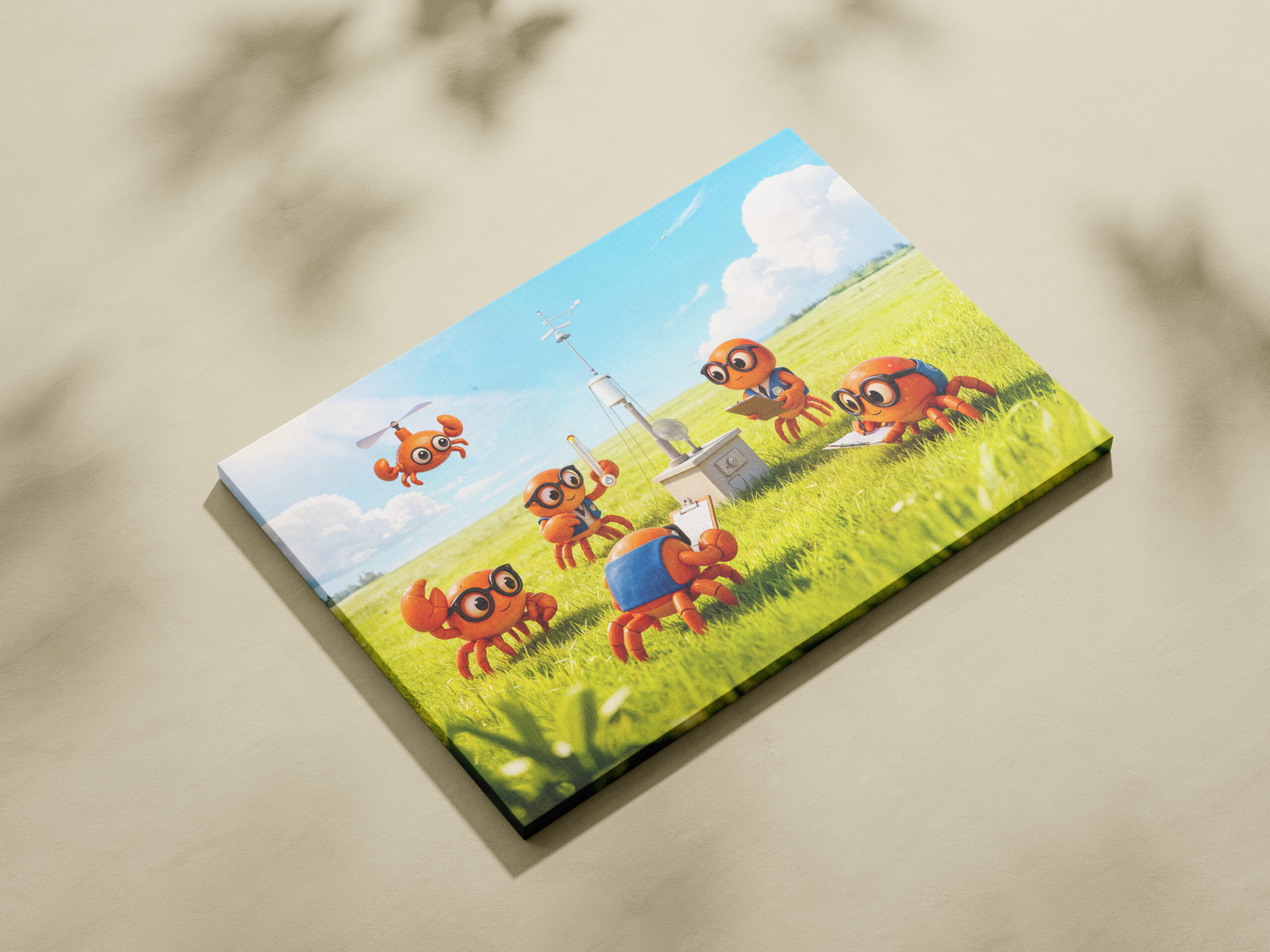 raxxa Canva: Spy Crabs Learning How Weather Station Works – Bild 3