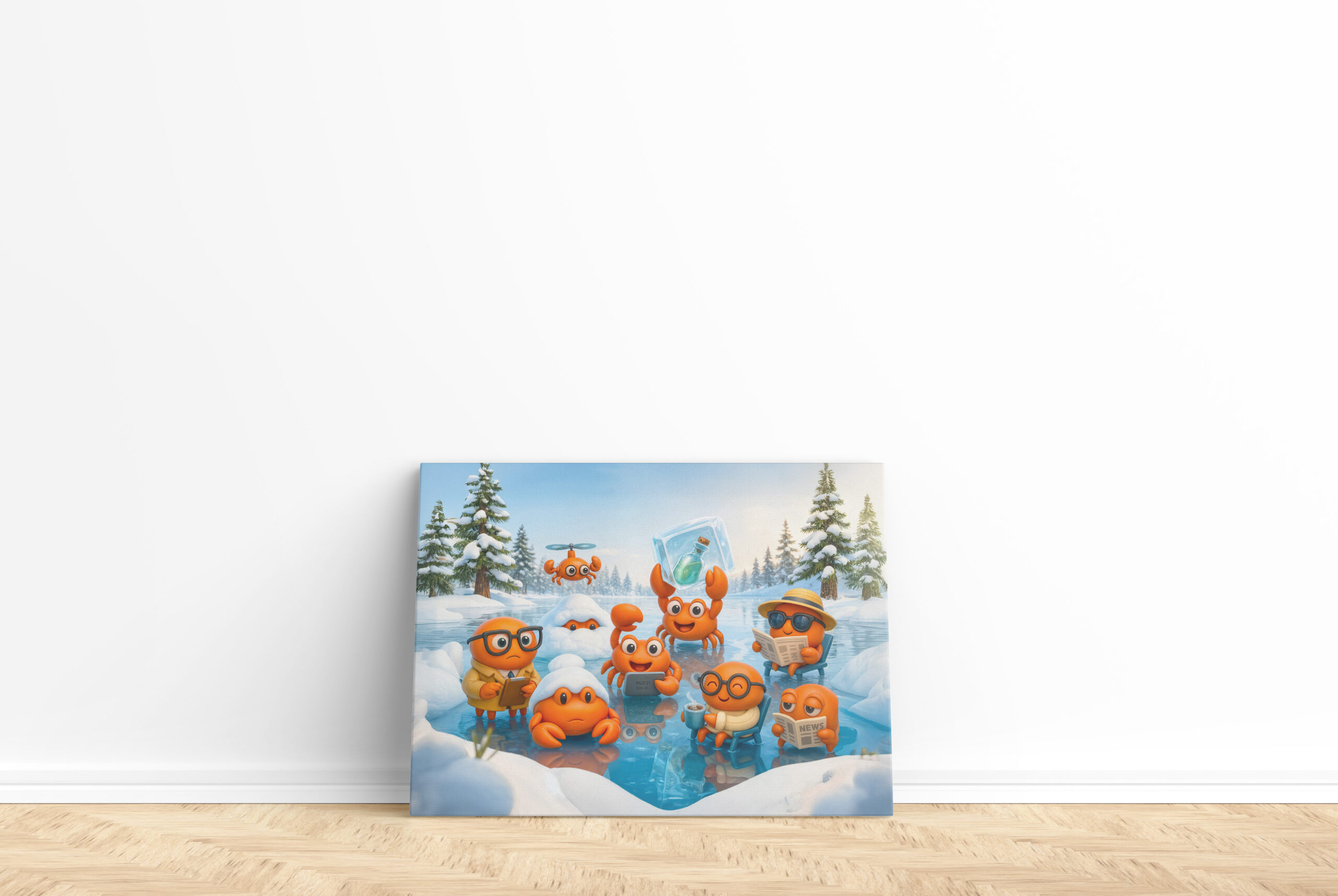 raxxa Canva: Spy Crab Winter Team On Arctic Mission - Imagen 2