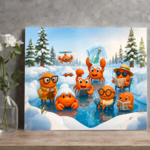 raxxa Canva: Spy Crab Winter Team On Arctic Mission