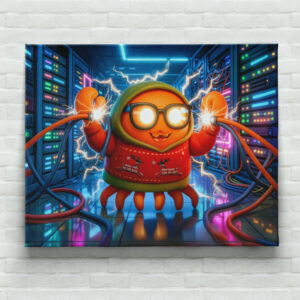 raxxa Canva: Tech Crab Facing Short Circuit In Serverroom