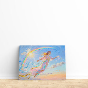 raxxa Canva: Iris Goddess of the Rainbow from Greek Mythology