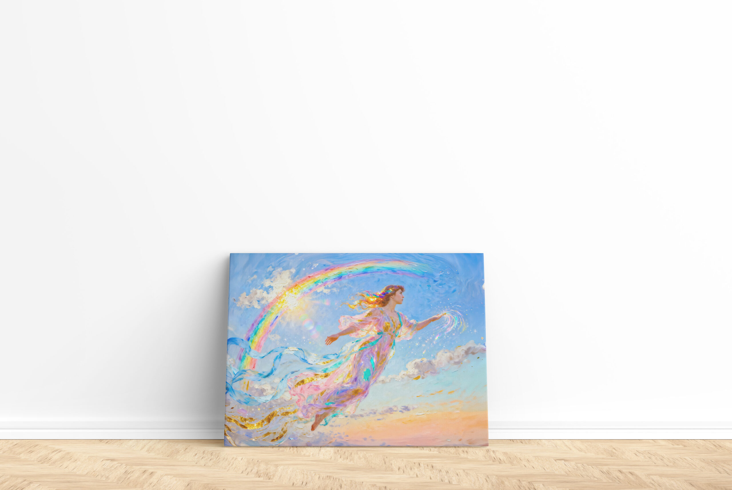 raxxa Canva: Iris Goddess of the Rainbow from Greek Mythology