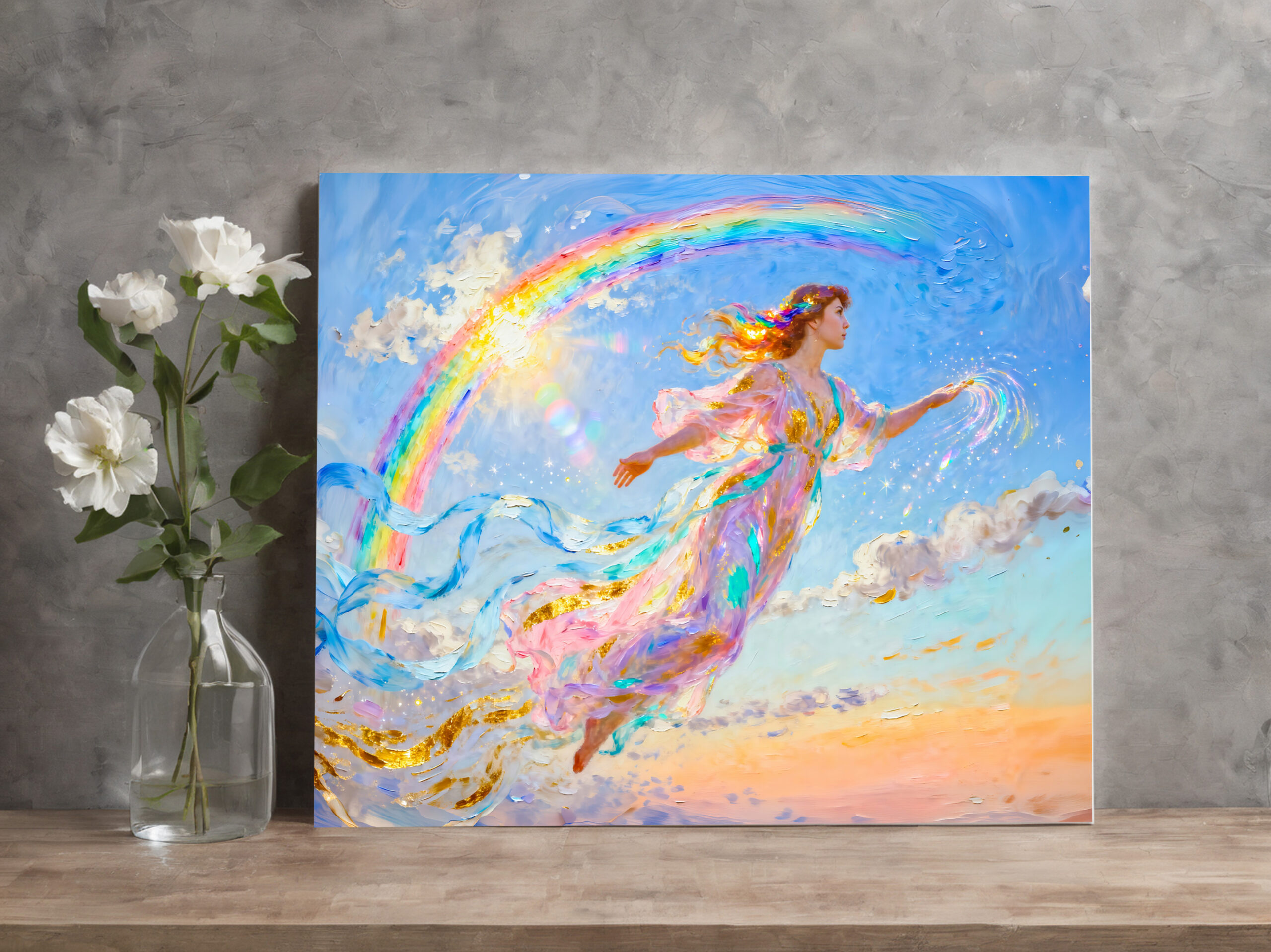 raxxa Canva: Iris Goddess of the Rainbow from Greek Mythology - Imagen 2