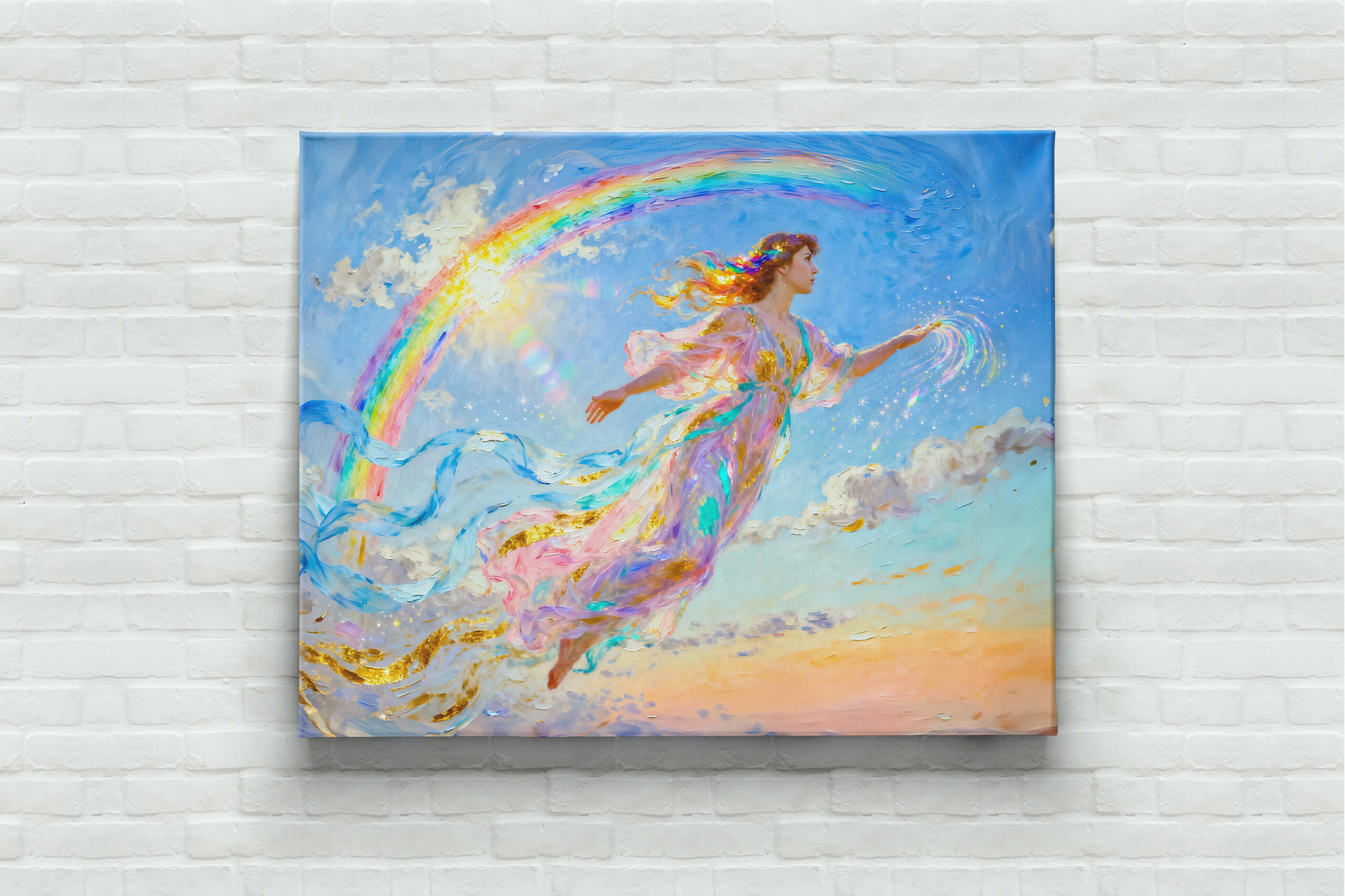 raxxa Canva: Iris Goddess of the Rainbow from Greek Mythology - Imagen 3