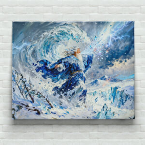 raxxa Canva: Boreas God of the North Wind from Greek Mythology