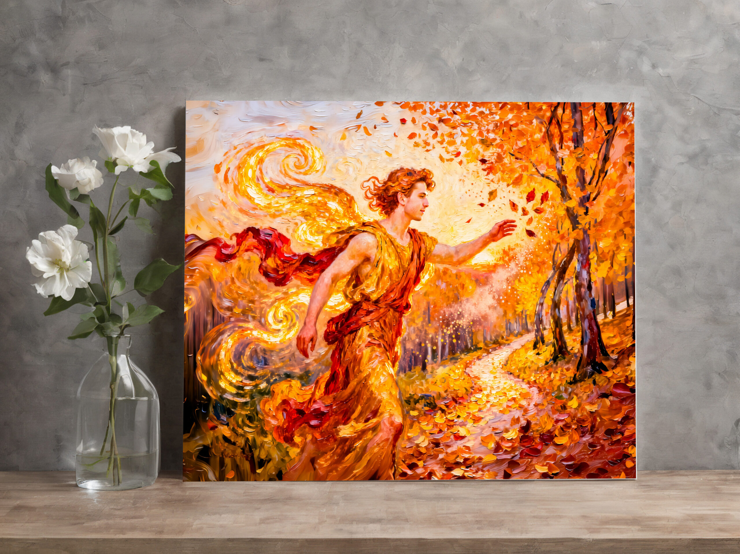 raxxa Canva: Zephyros God of the Western Wind from Greek Mythology – Bild 2