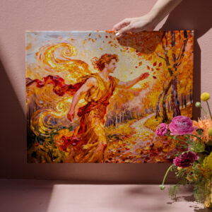 raxxa Canva: Zephyros God of the Western Wind from Greek Mythology