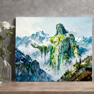 raxxa Canva: Ourea Primordial Spirits of the Mountains from Greek Mythology