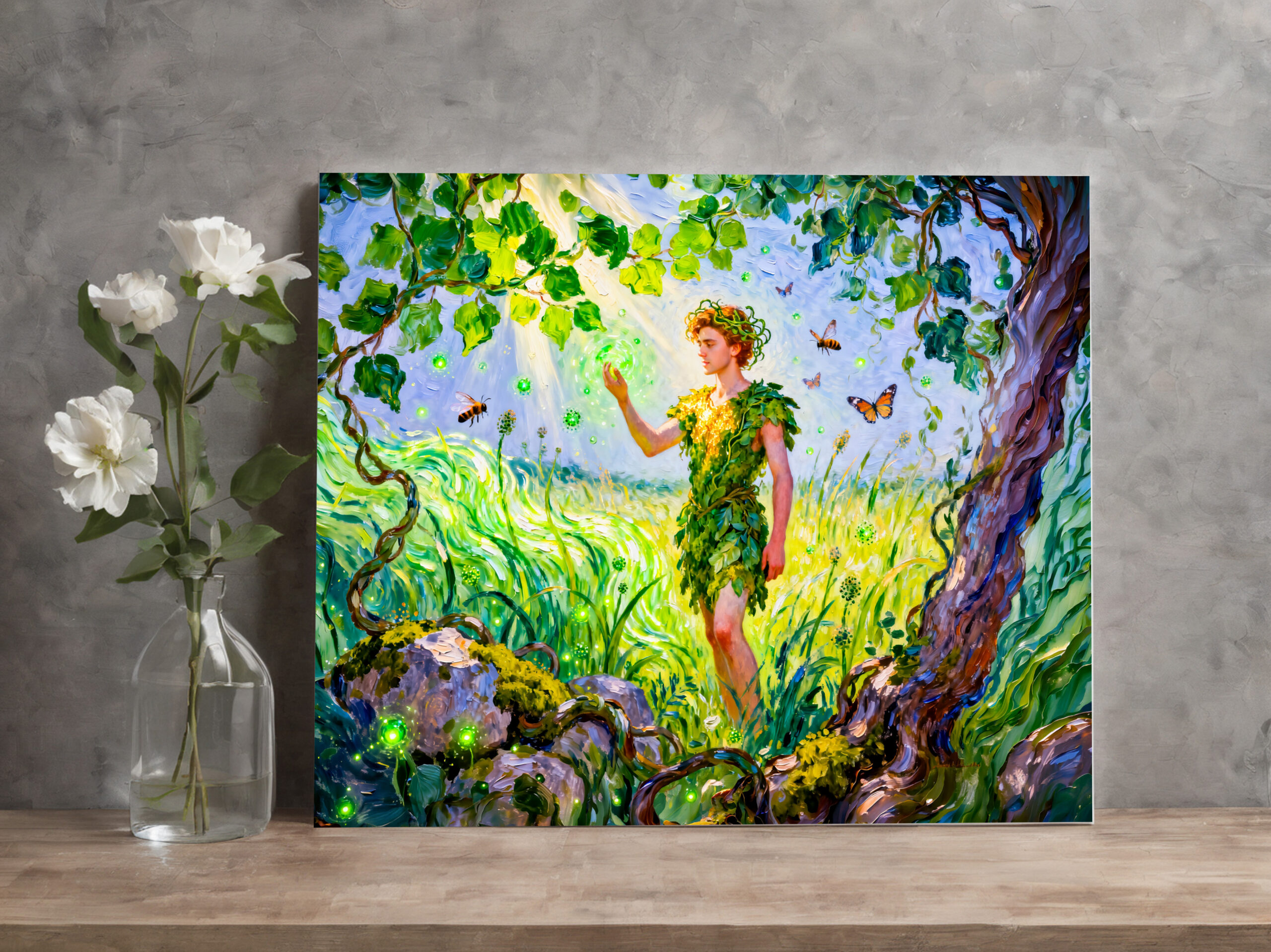 raxxa Canva: Aristaeus God of Agriculture and Nature from Greek Mythology