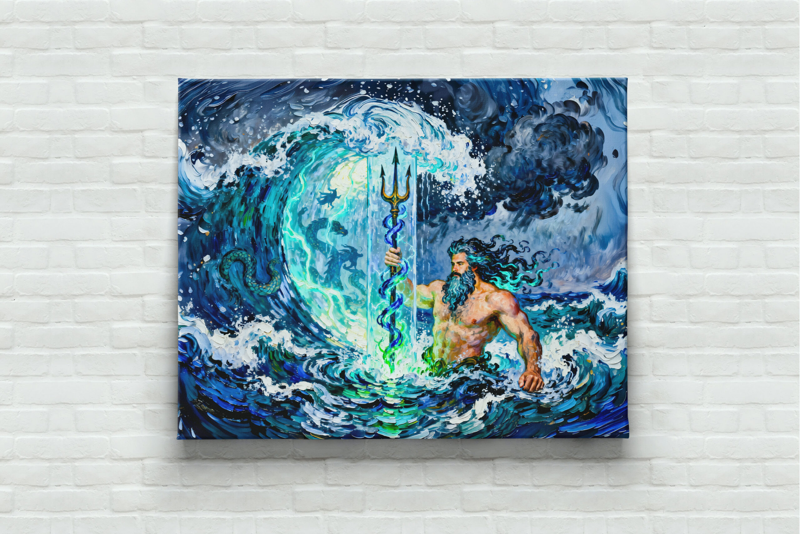 raxxa Canva: Poseidon God of the Sea