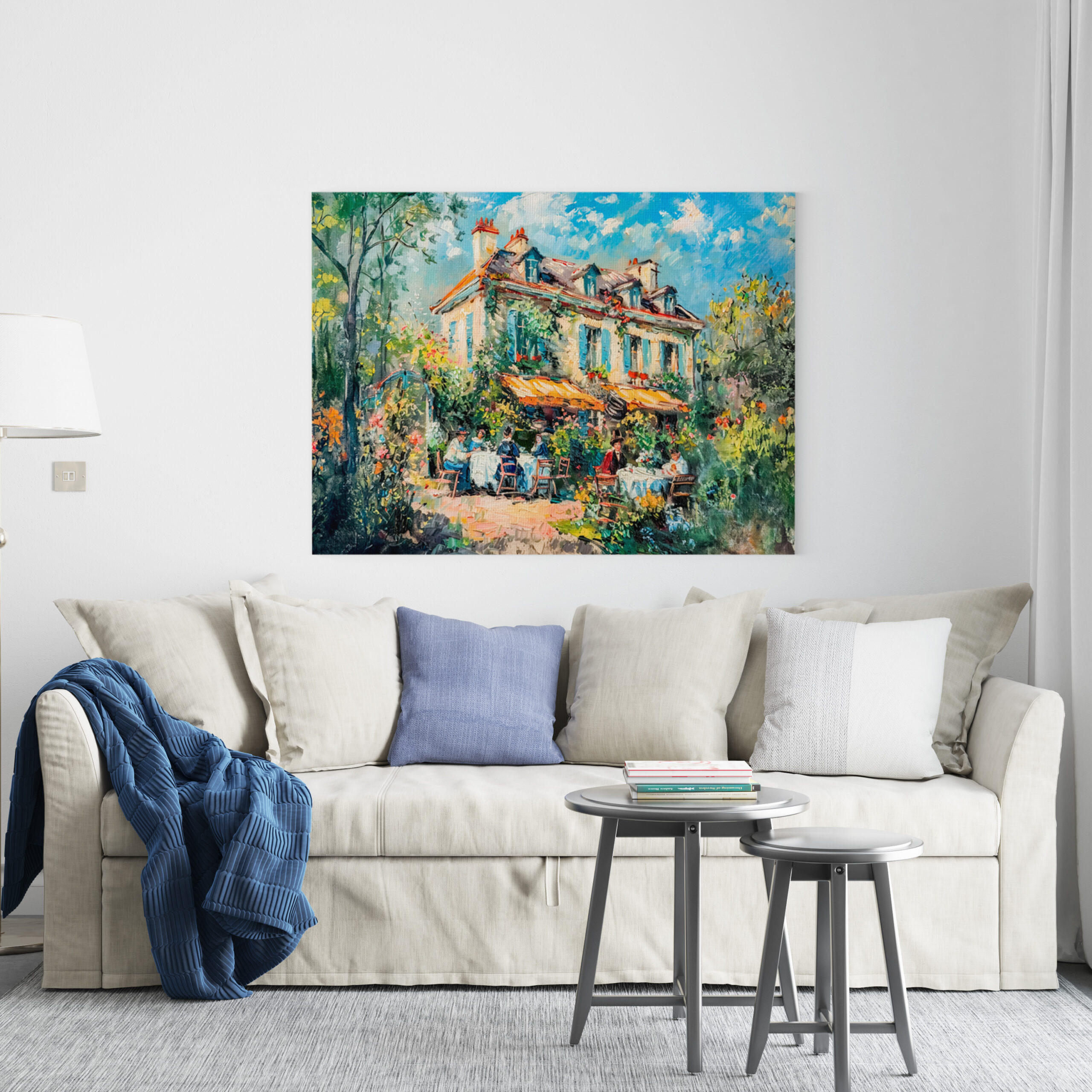 raxxa Canva: Impressionist Garden Art Mug Summer House Gathering – Bild 2