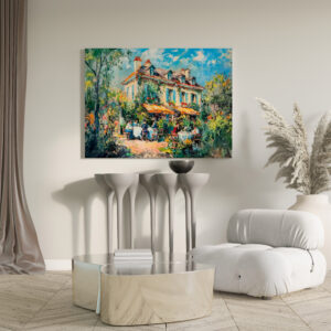 raxxa Canva: Impressionist Garden Art Mug Summer House Gathering