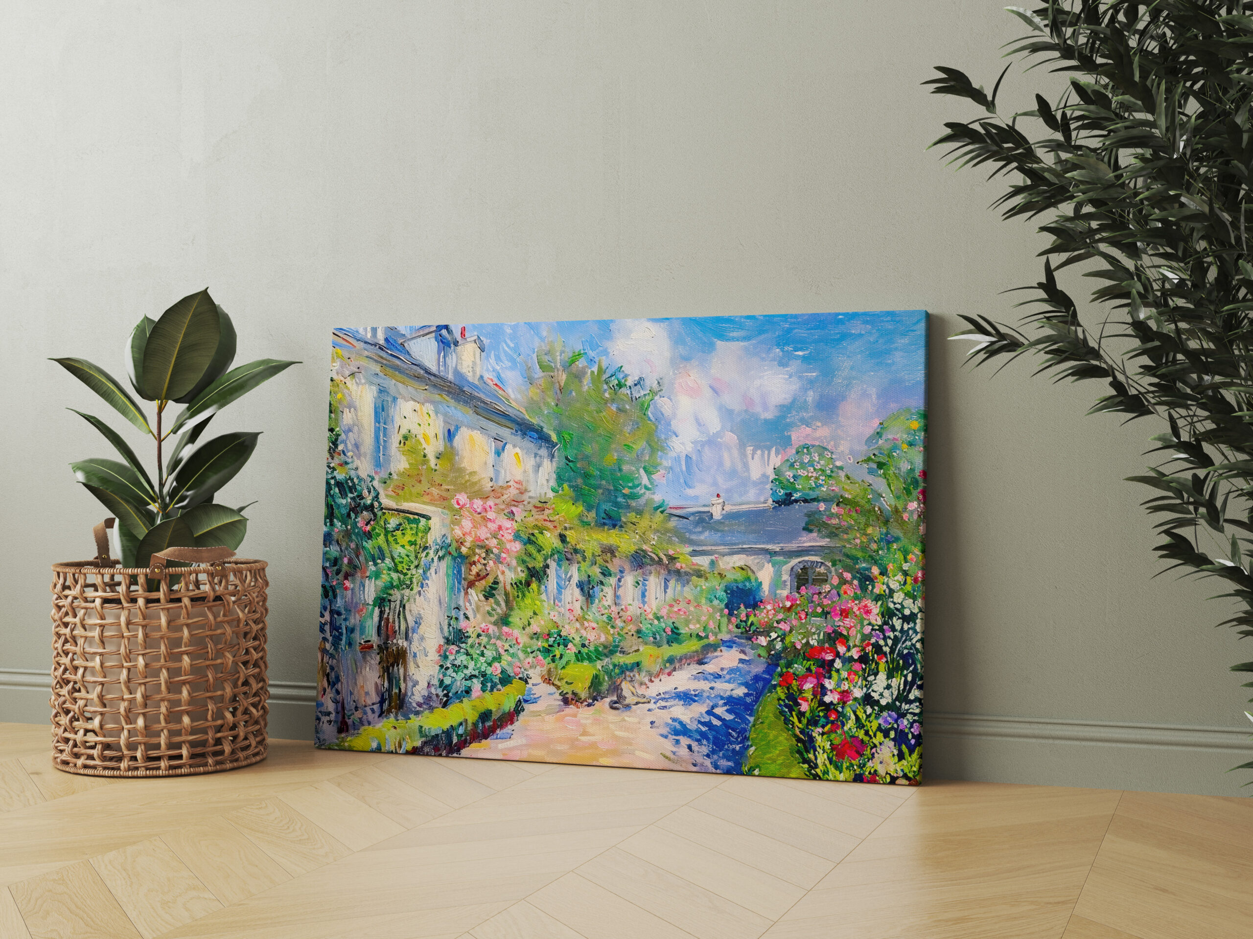 raxxa Canva: Impressionist Garden Art Mug Sunlit Garden House - Imagen 2