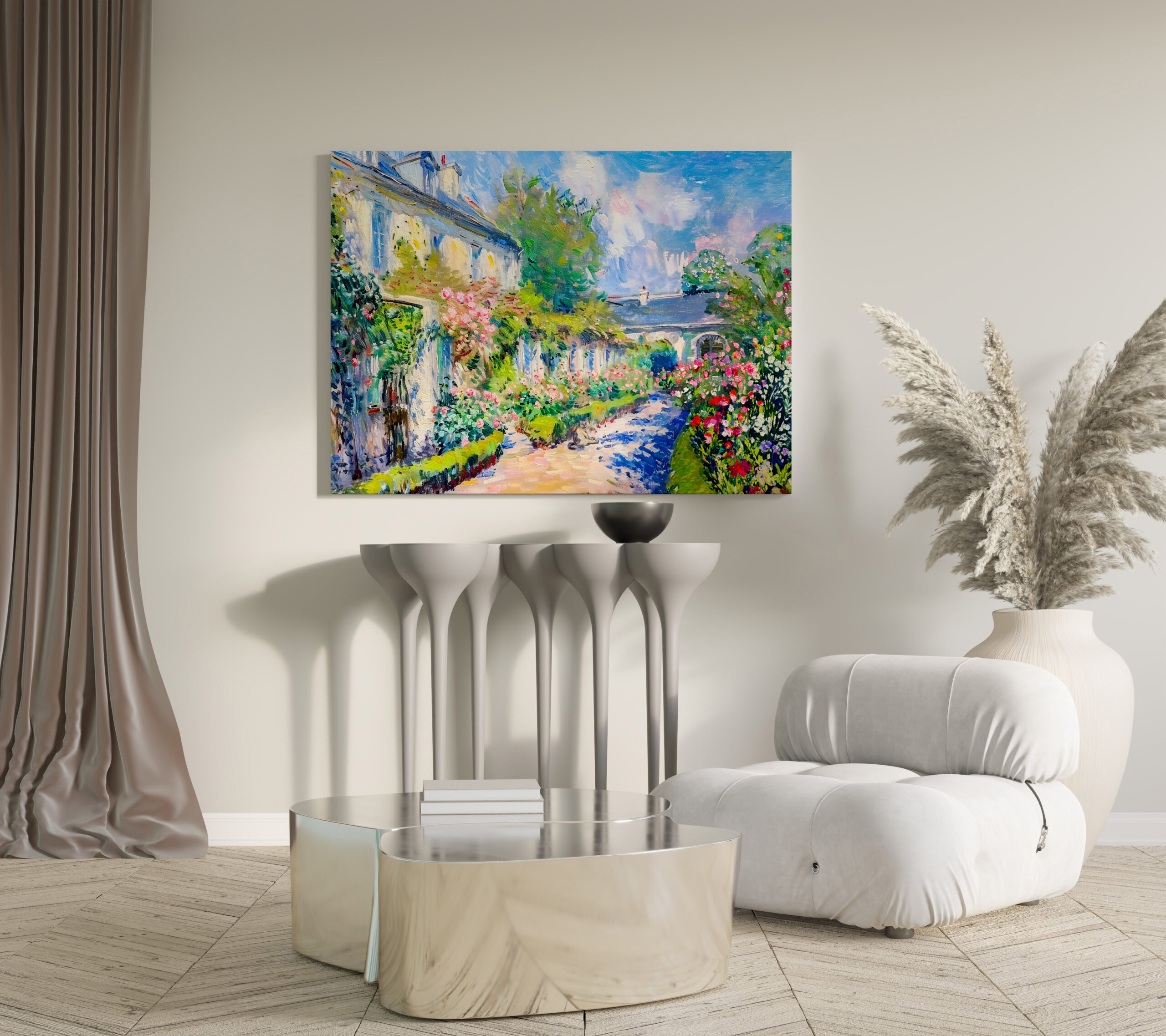 raxxa Canva: Impressionist Garden Art Mug Sunlit Garden House