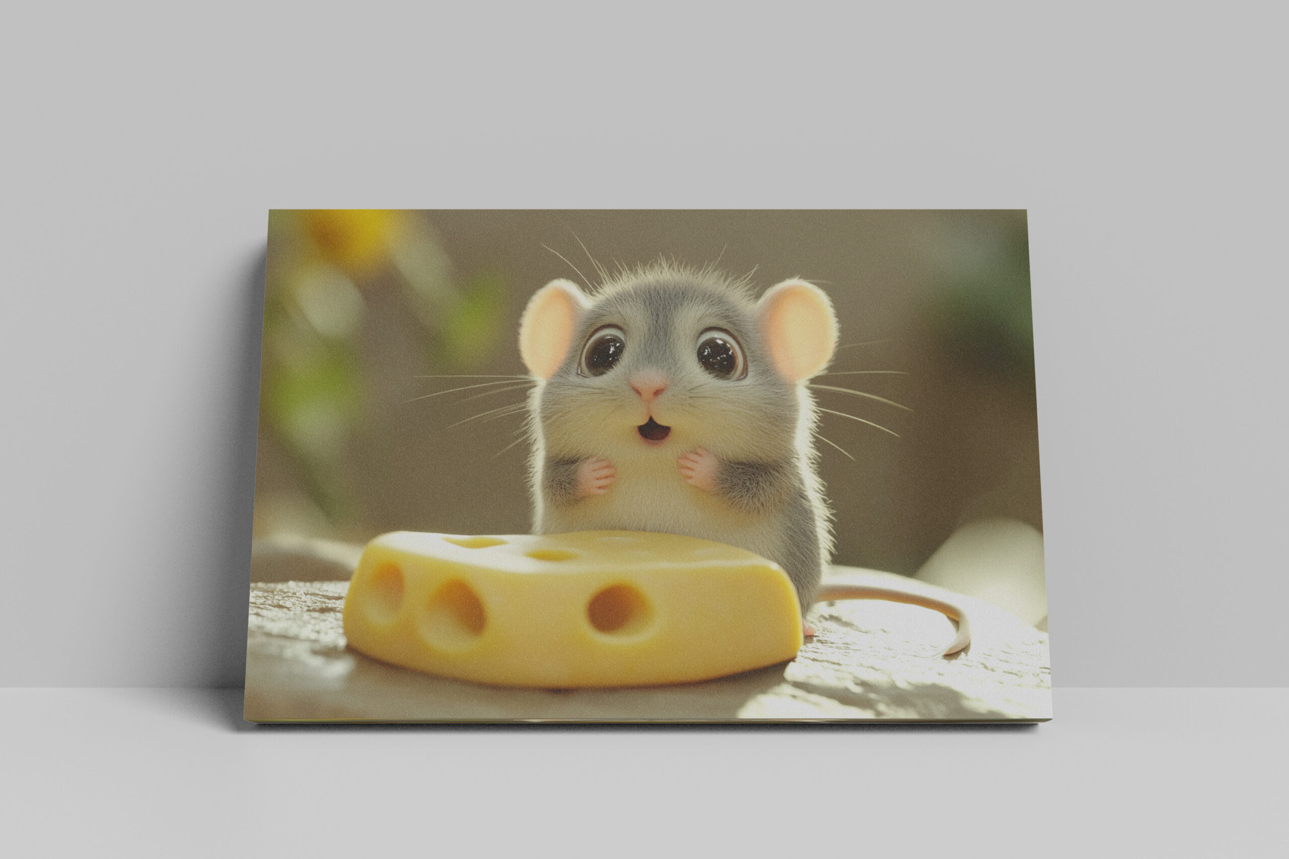 raxxa Canva: Oh, alles für mich - niedliche Maus und Käse – Bild 3