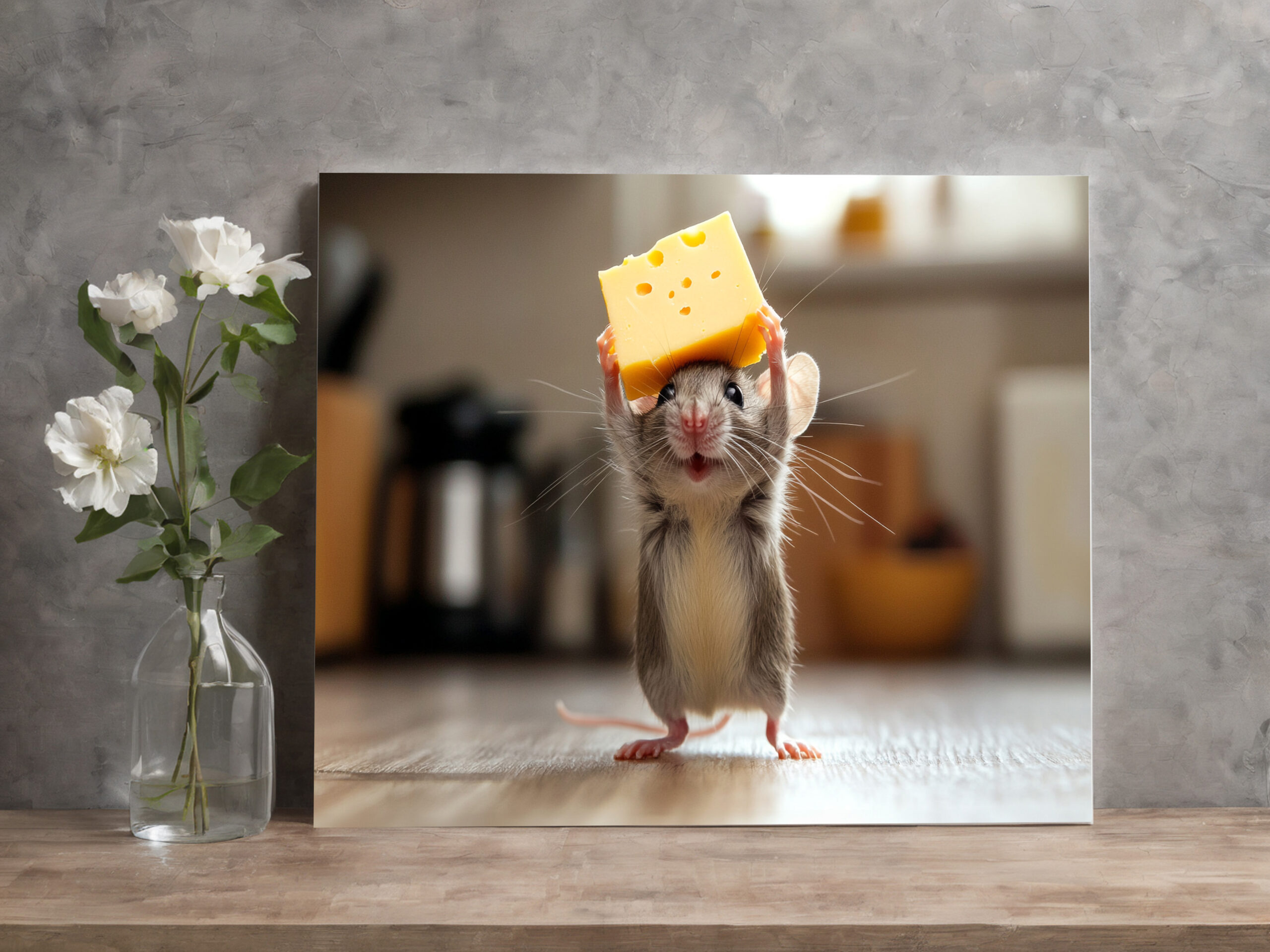 raxxa Canva: Mein Stück - drollige Maus und Käse – Image 3