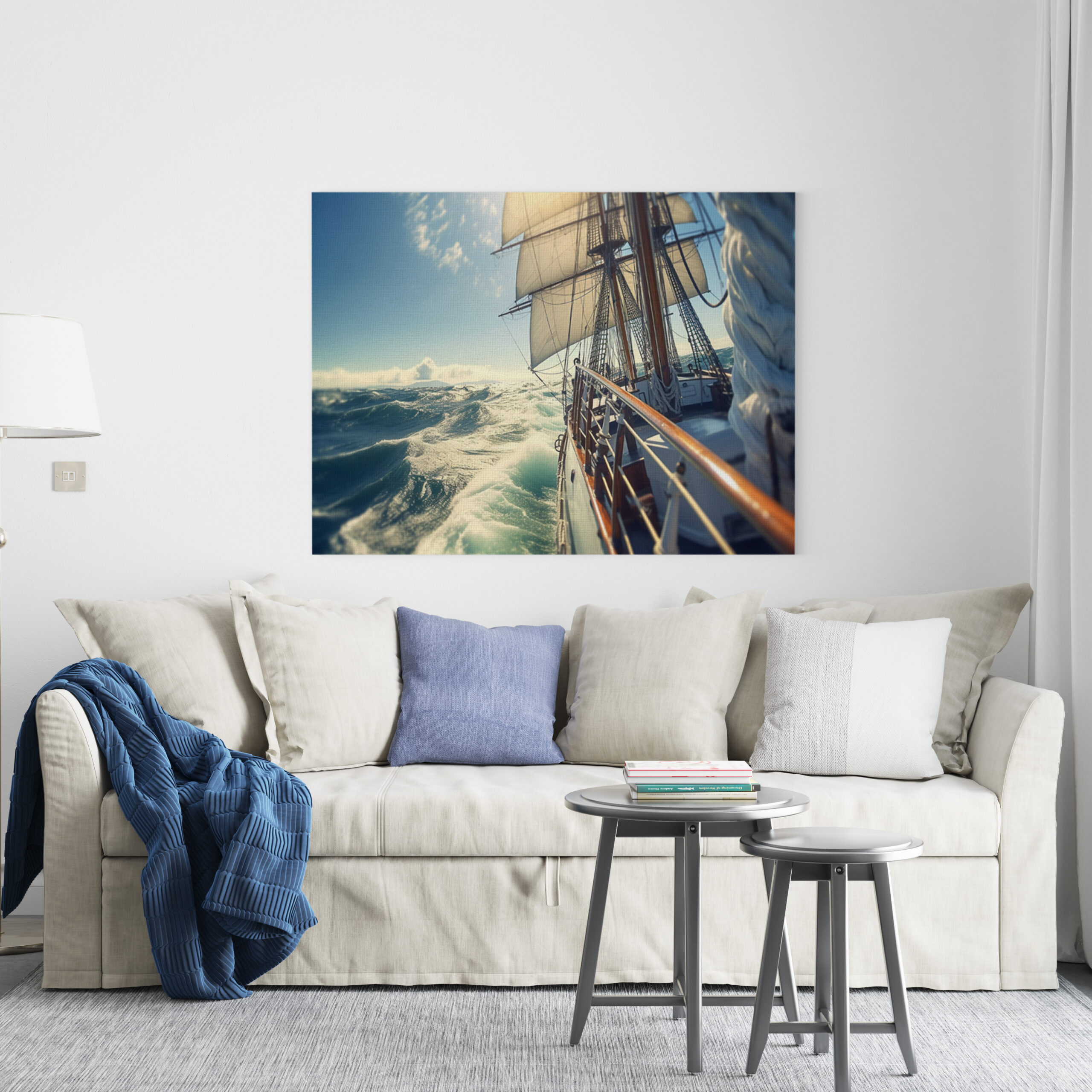 raxxa Canva: Blick von einem Segelschiff auf den Horizont - immagine 2