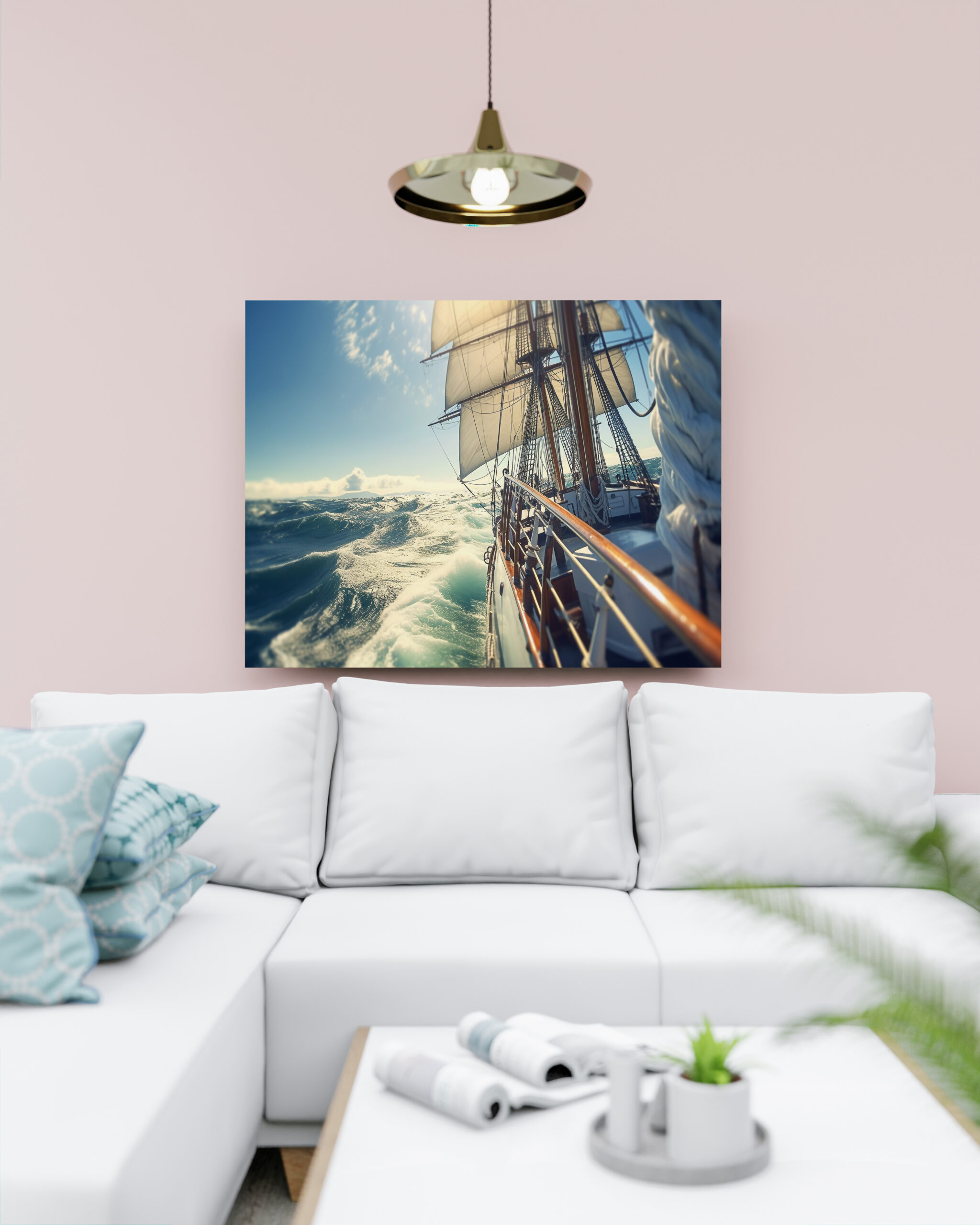 raxxa Canva: Blick von einem Segelschiff auf den Horizont - immagine 3