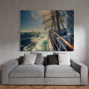 raxxa Canva: Blick von einem Segelschiff auf den Horizont