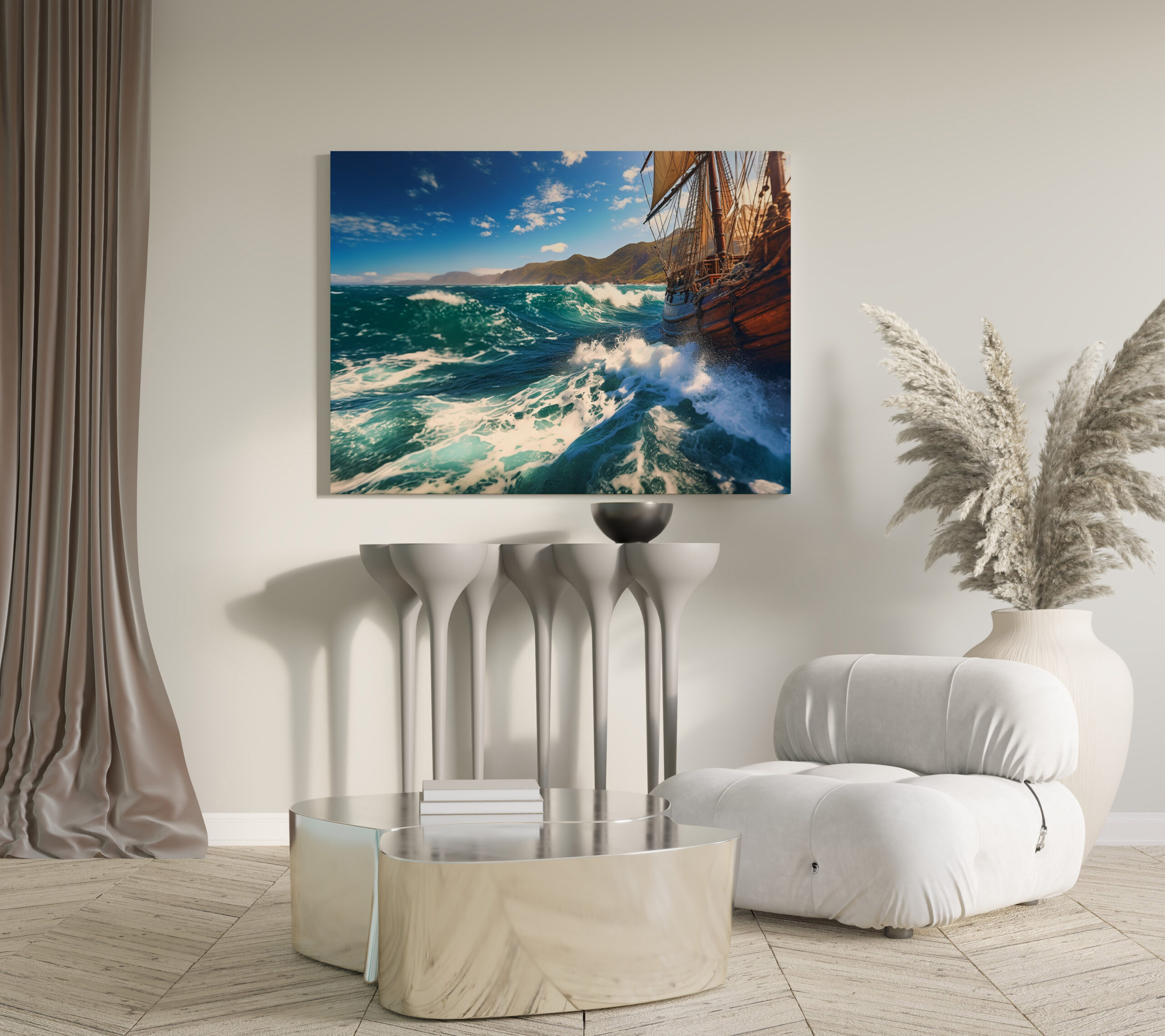 raxxa Canva: Blick von einem historischen Segelschiff auf den Horizont – Image 3