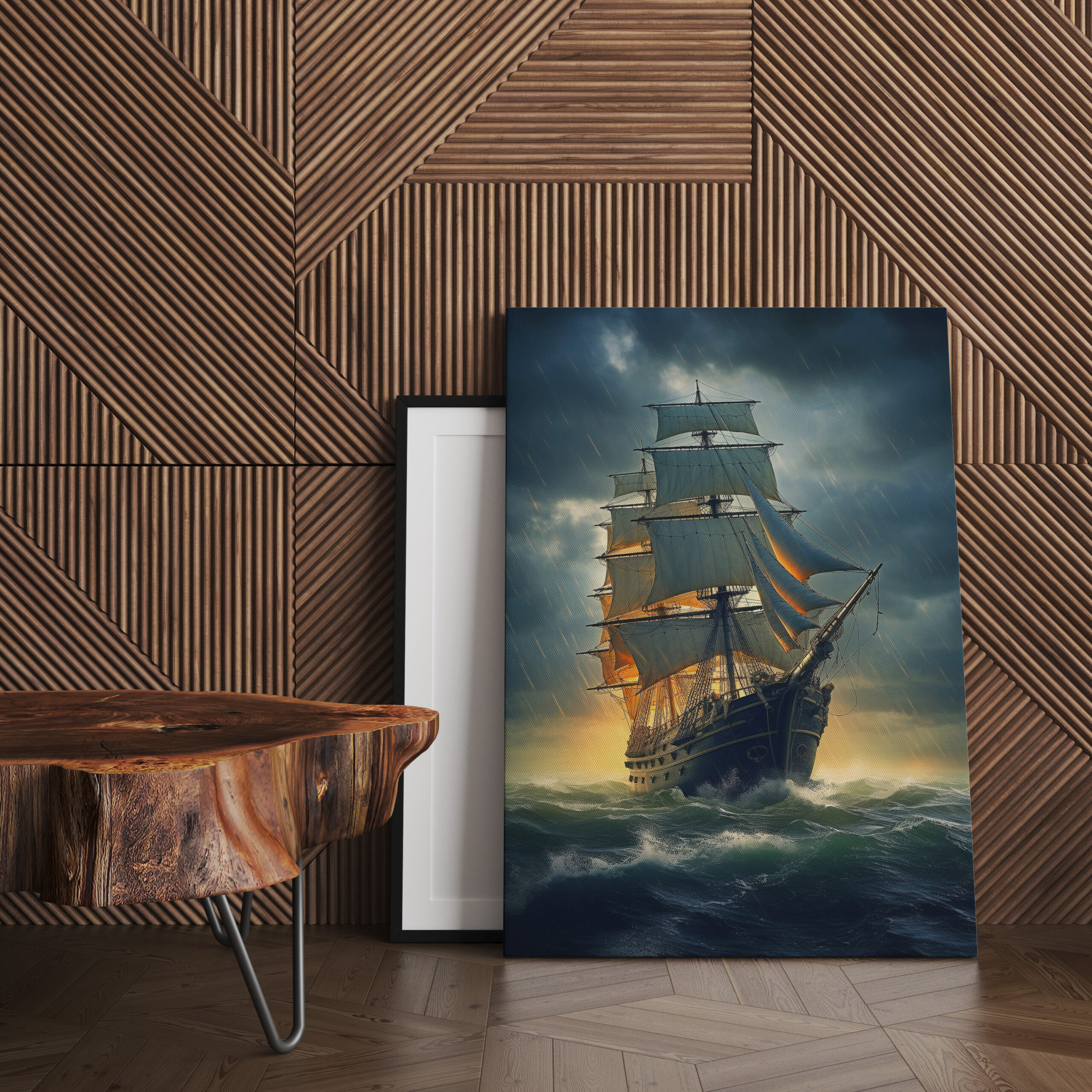raxxa Canva: Historisches Segelschiff im Gegenlicht - immagine 3